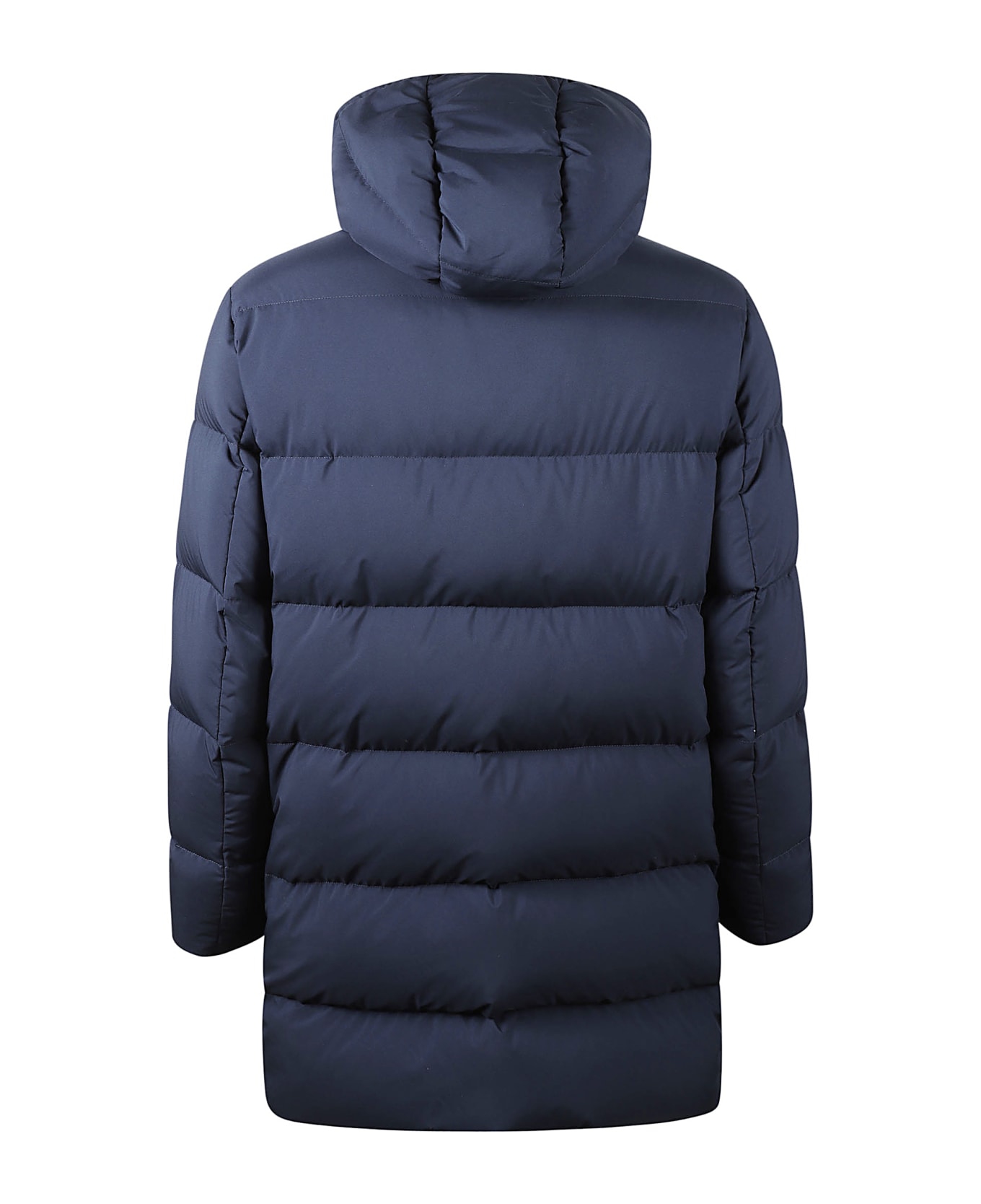 Fay Long Down Jacket - Blu Navy