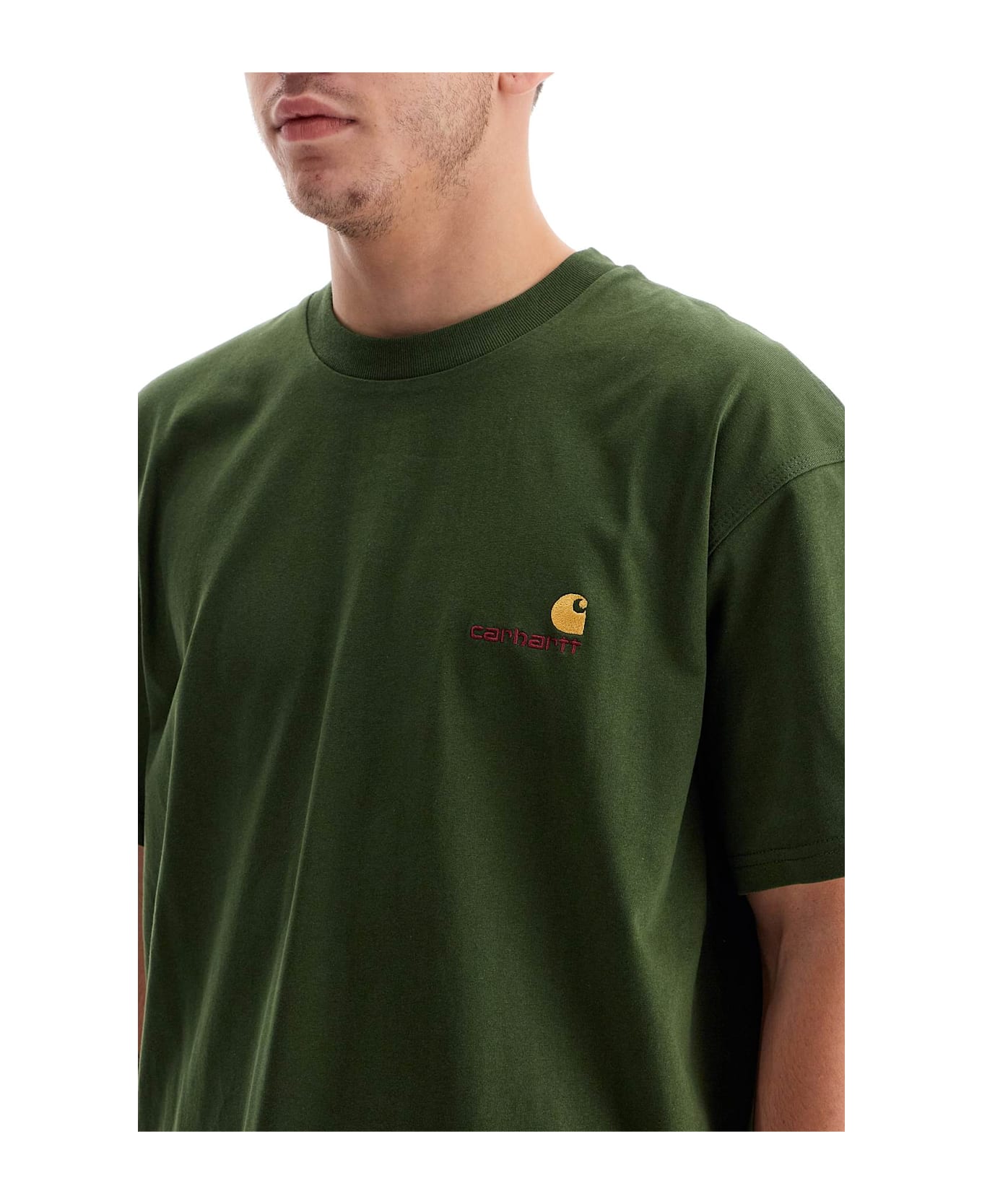 Carhartt American Script T-shirt - TARRAGON (Green)