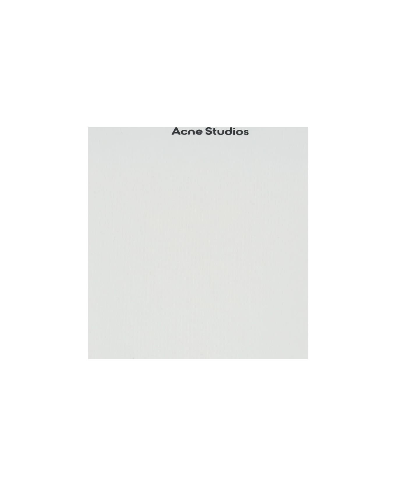 Acne Studios Round Neck Chest Logo T-shirt - Optic White