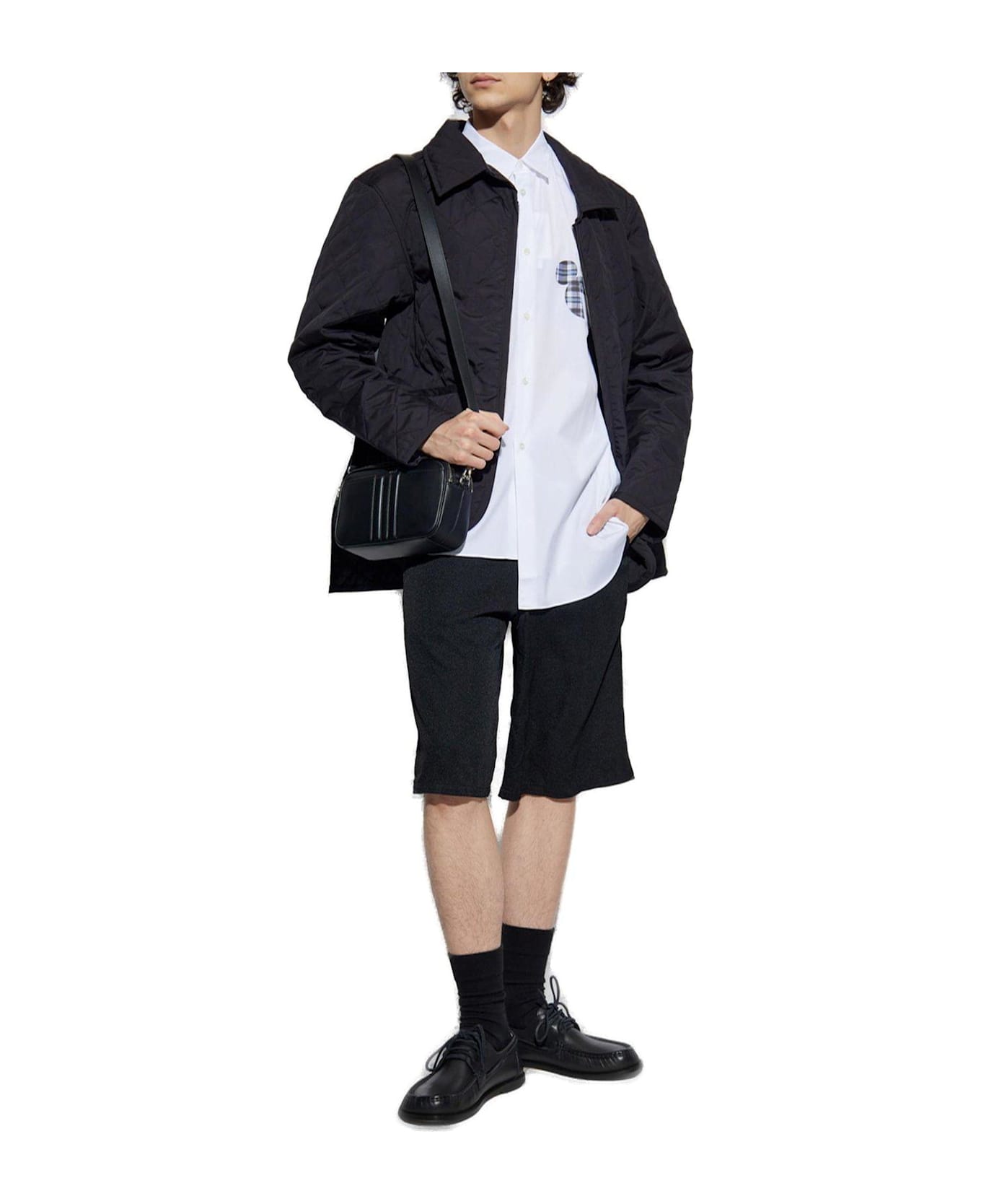 Comme des Garçons Shirt Asymmetric Hem Shirt - White/check