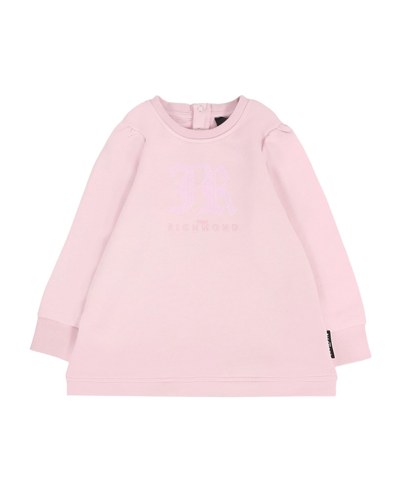 Richmond Lilac Dress For Baby Girl With Logo - Lilac