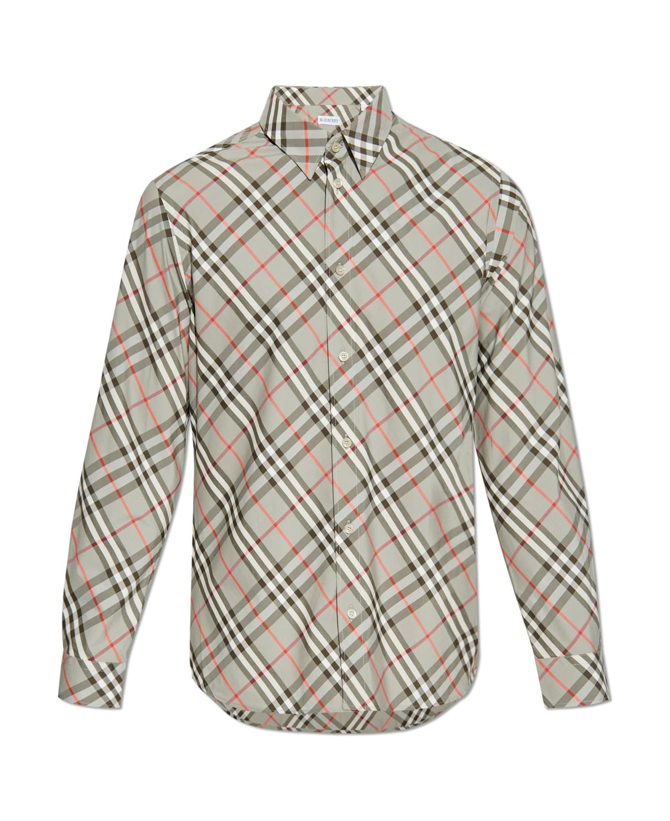 Burberry Plaid Patterned Shirt - Grey
