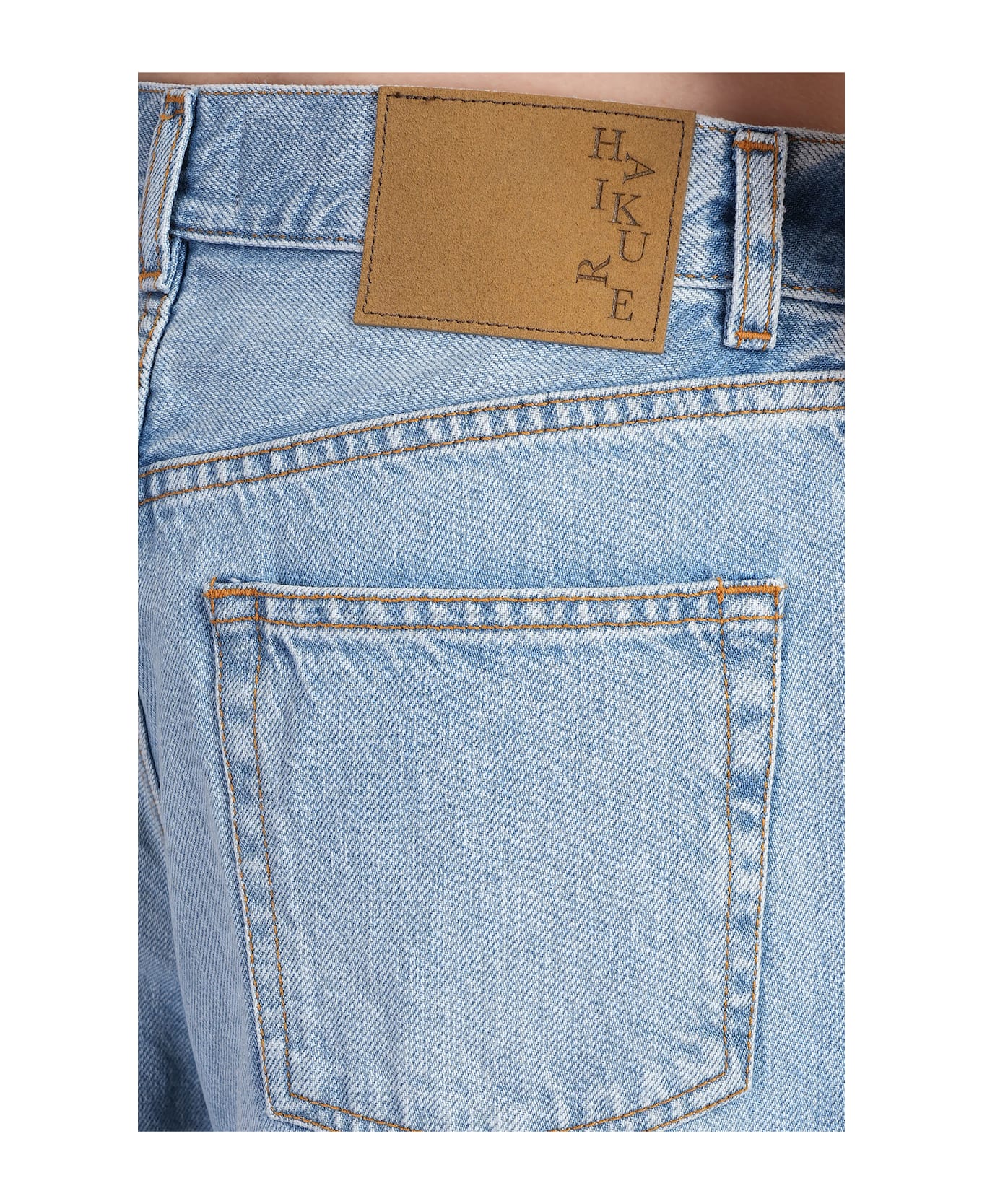 Haikure Becky Shorts In Blue Denim - blue