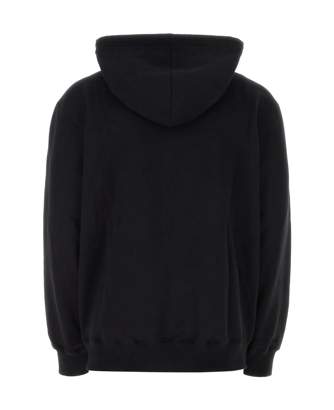 Lanvin Black Cotton Sweatshirt - BLACK フリース