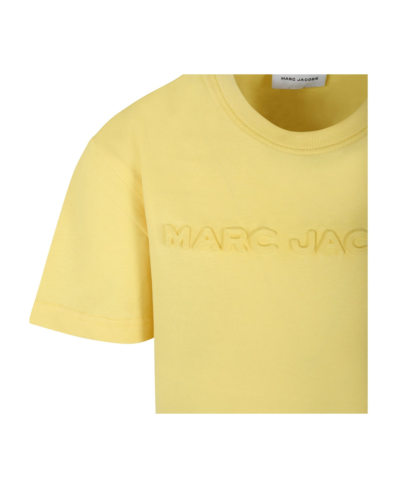 Little Marc Jacobs Yellow T-shirt For Kids With Logo - Yellow