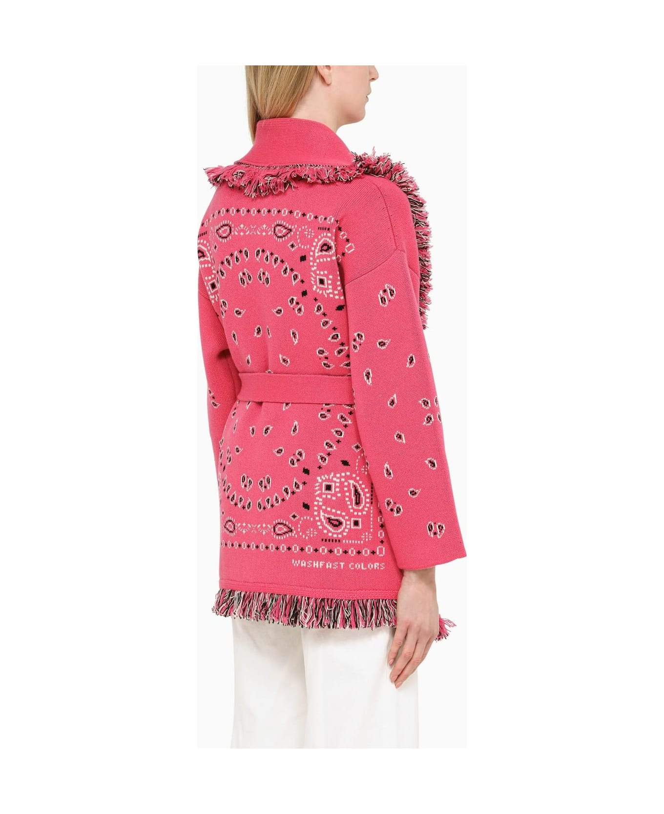 Alanui Pink Paisley Pattern Cardigan - Rosa