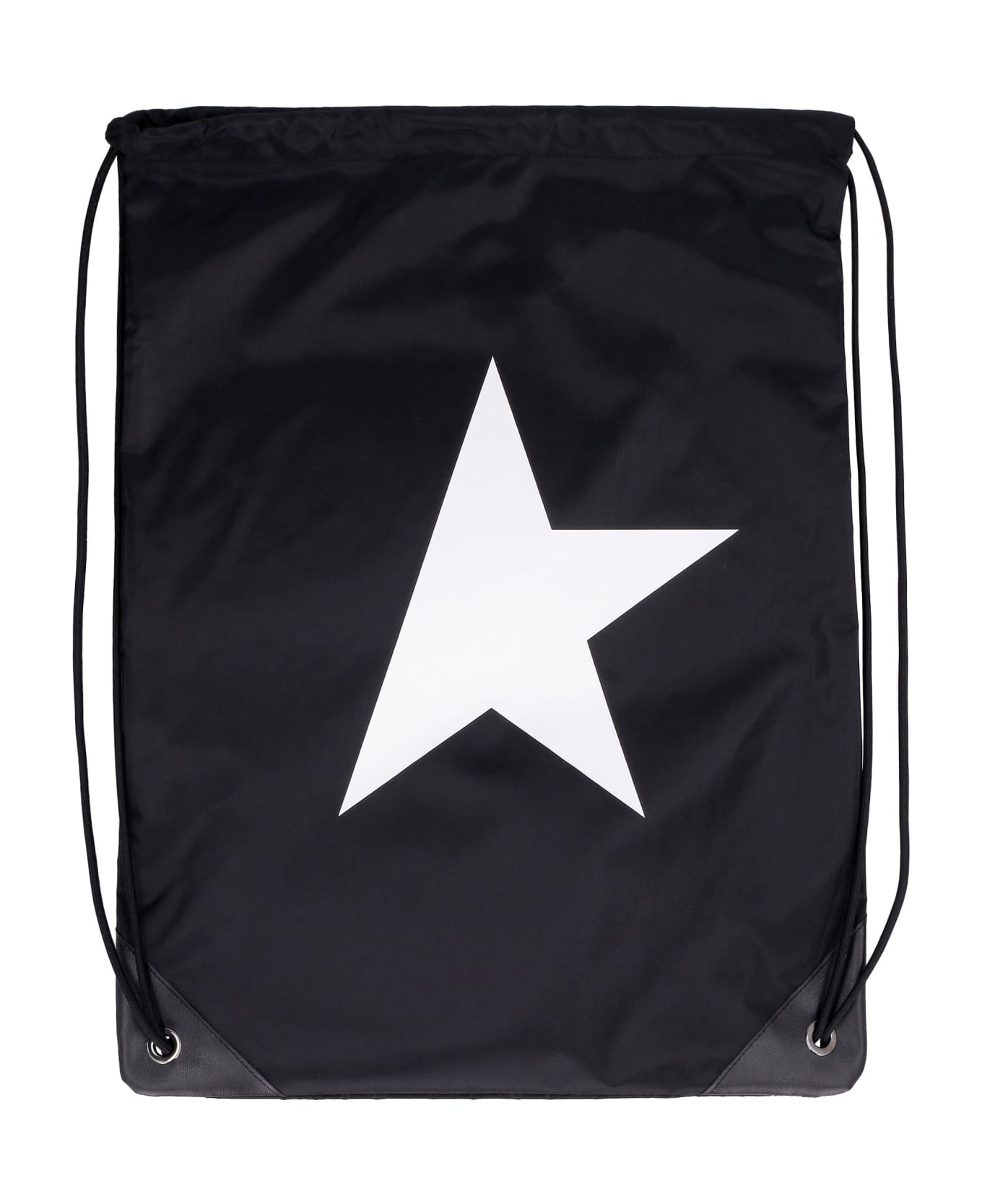 Golden Goose Logo Detail Nylon Backpack - black
