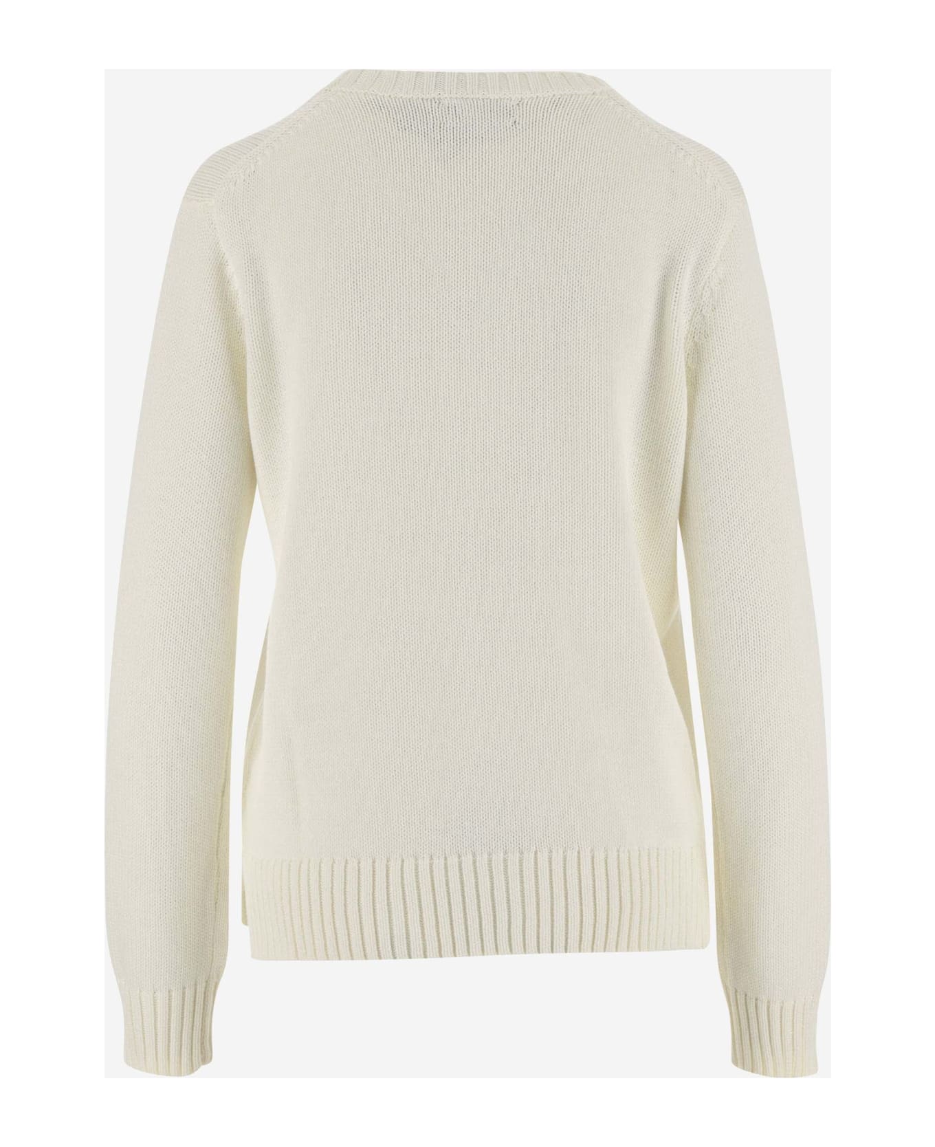 Ralph Lauren Cotton Polo Bear Sweater - Ivory