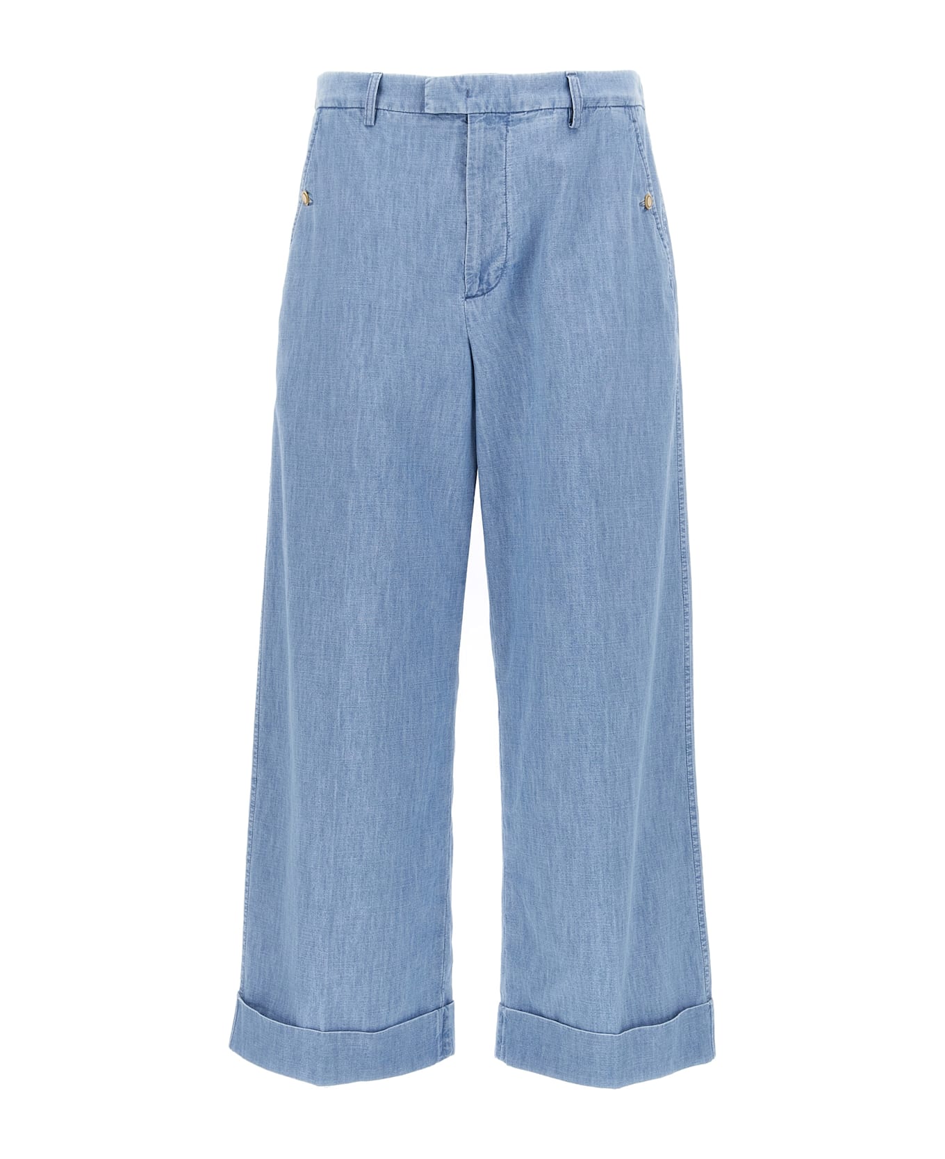 Valentino Garavani Turn-up Jeans - Blue