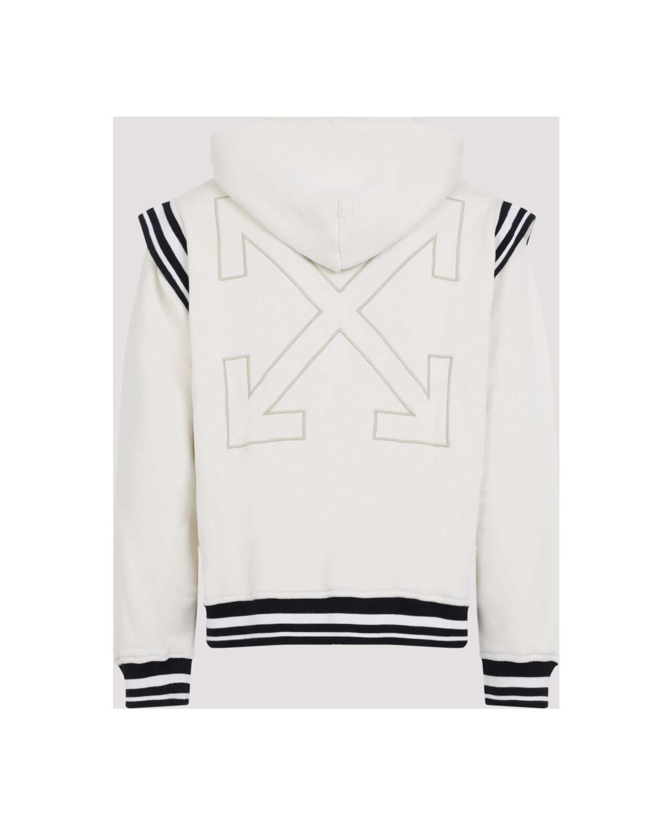 Off-White Off Fleece Varsity Hoodie - B White