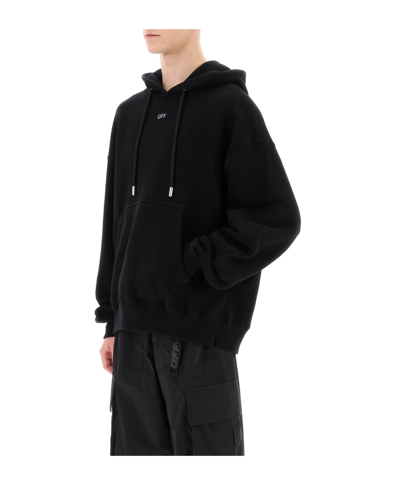 Off-White Skate Hoodie With Off Logo - Black