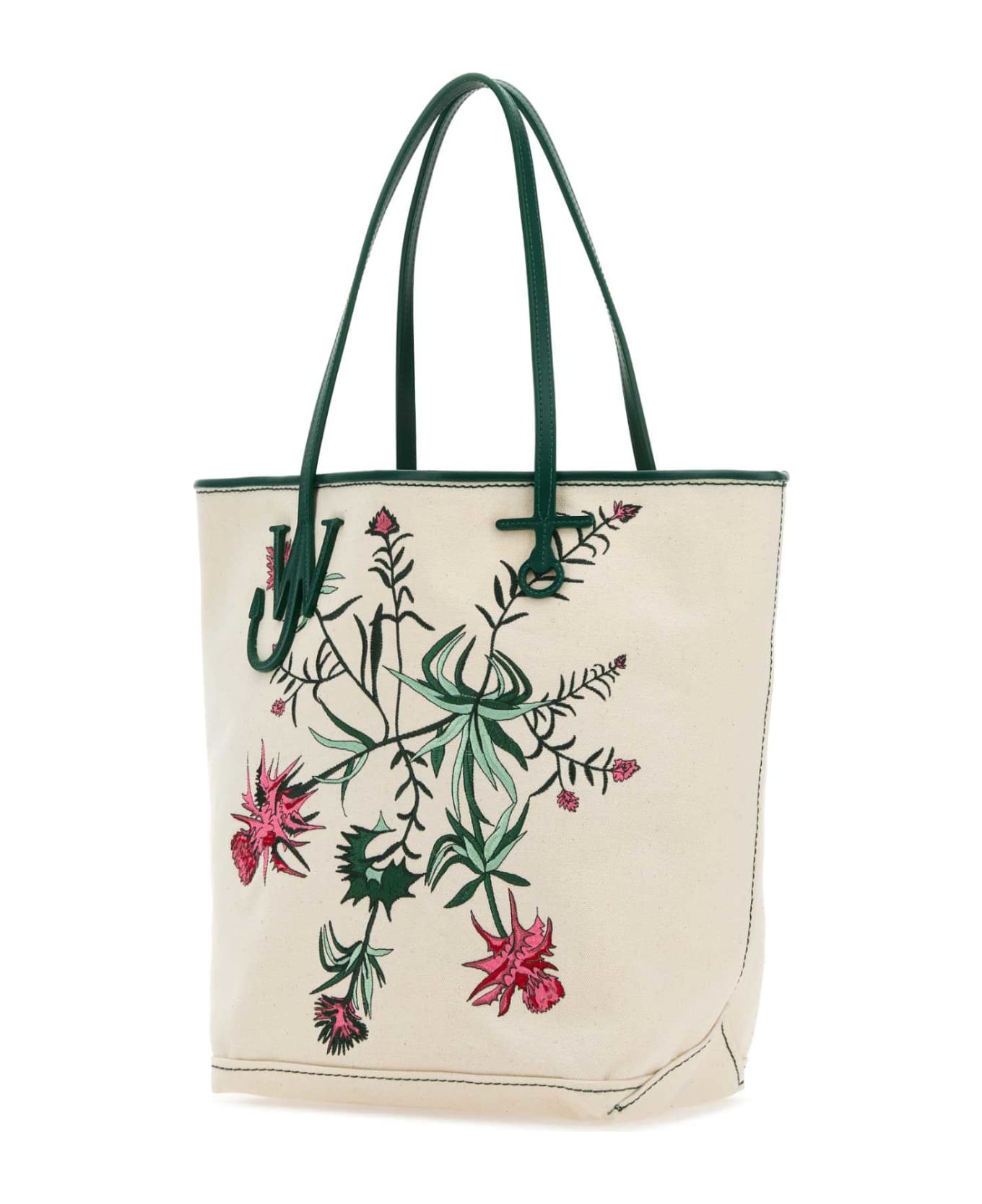 J.W. Anderson Ivory Canvas Shopping Bag - NATURALMULTI トートバッグ