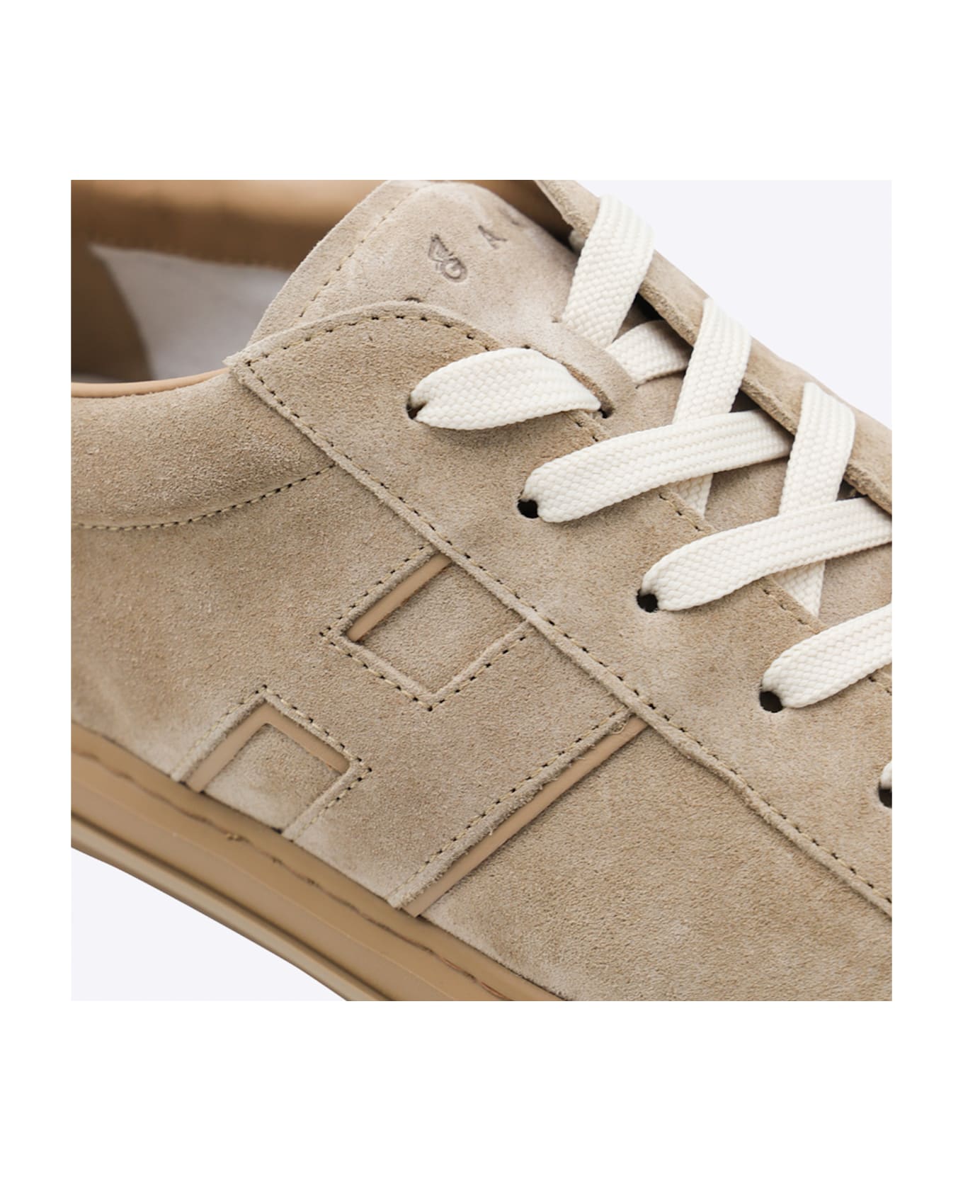 Hogan Beige Leather Sneakers - Beige