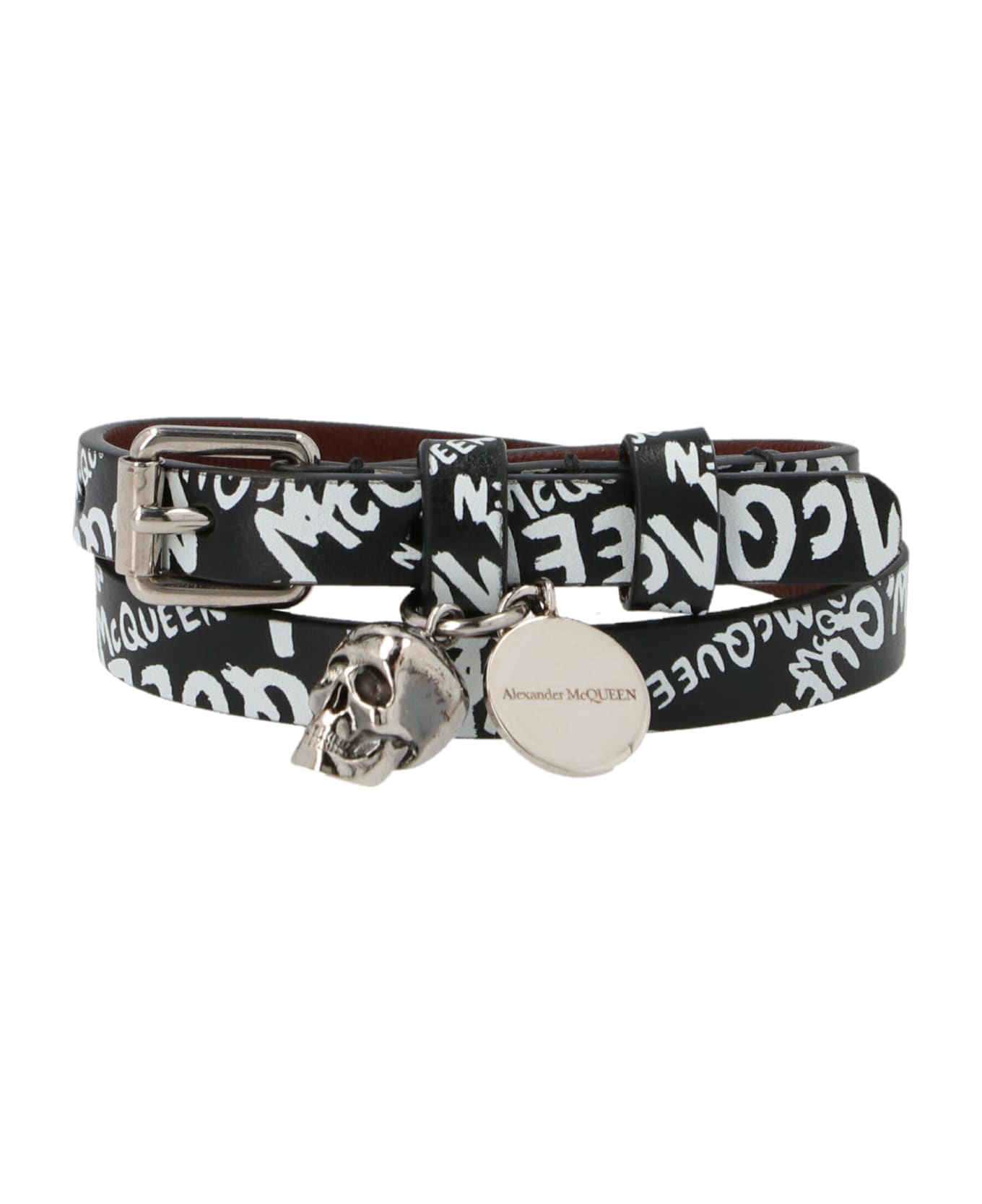 Alexander McQueen 'graffiti  Bracelet - White/Black