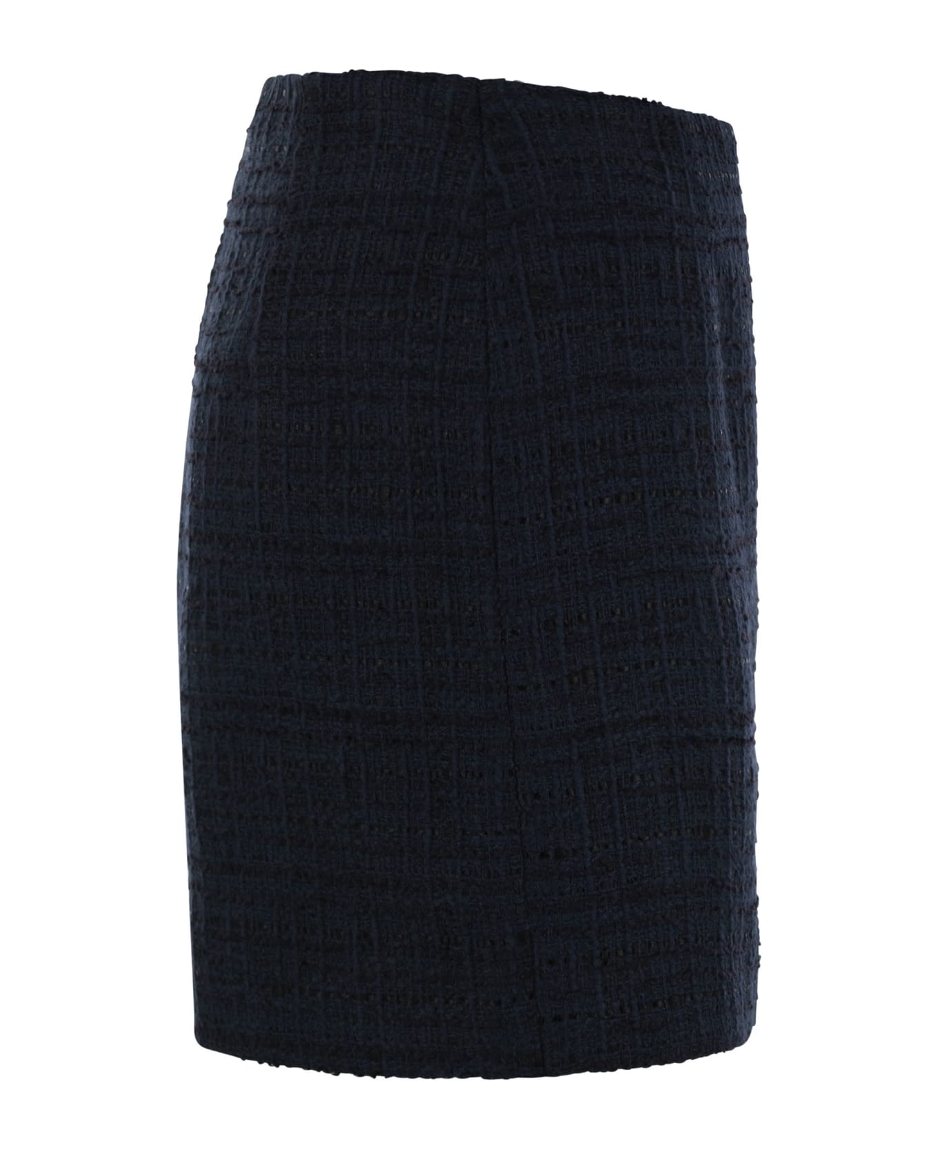 Tagliatore Tweed Short Skirt - Blue