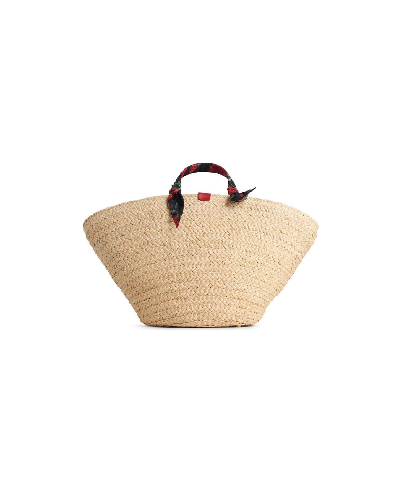 Dolce 
Gabbana 
rafia
 Red Corn Blend Shopping Bag - Red