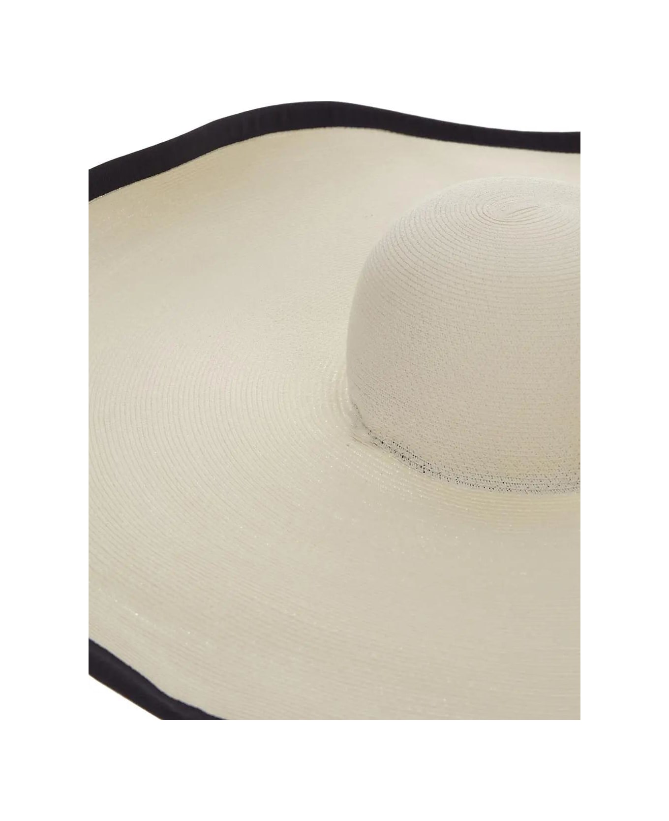 Max Mara Paper Yarn Headwear Hat - White