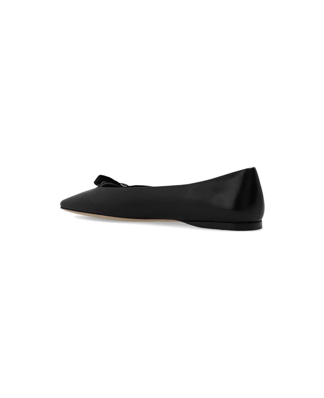 Jimmy Choo Veda Bow-detailed Ballet Flats - Nero