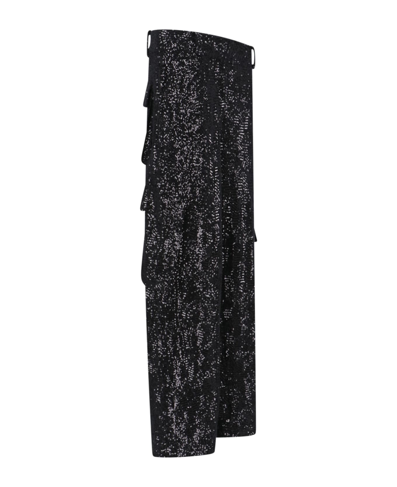 Rotate by Birger Christensen Sequin Cargo Trousers - Black   ボトムス