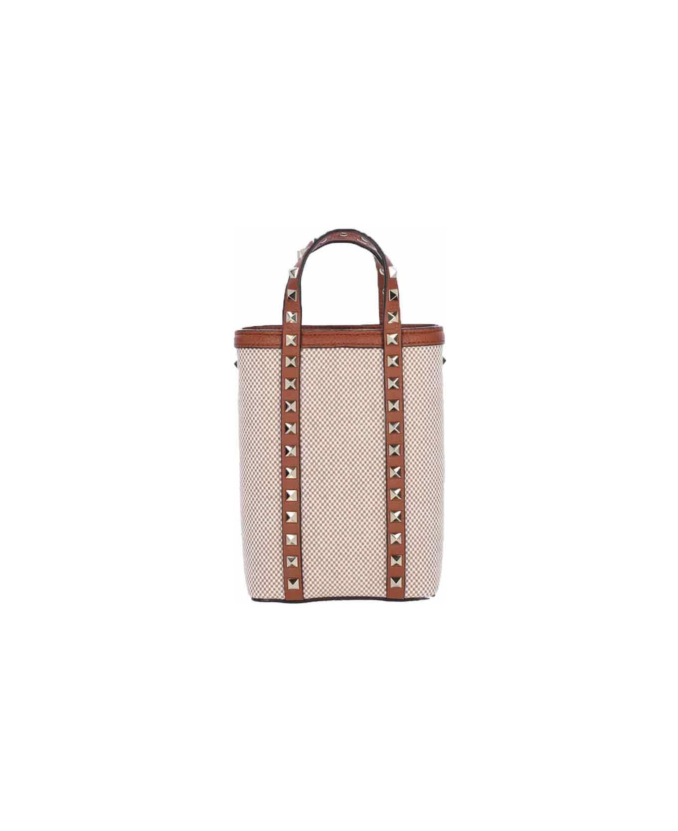 Valentino Garavani "rockstud" Mini Bag - Beige