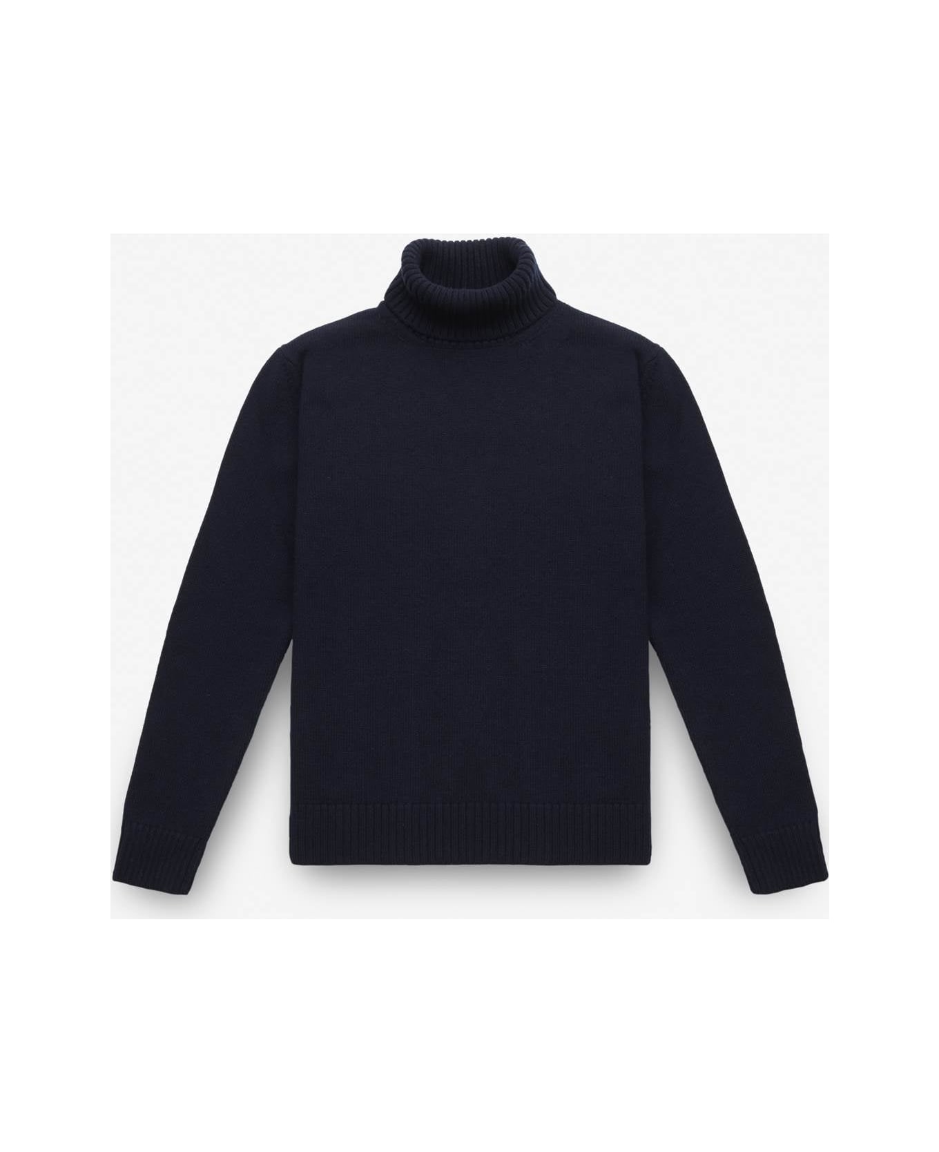 Larusmiani Turtleneck Sweater 'diablerets' Sweater - MidnightBlue