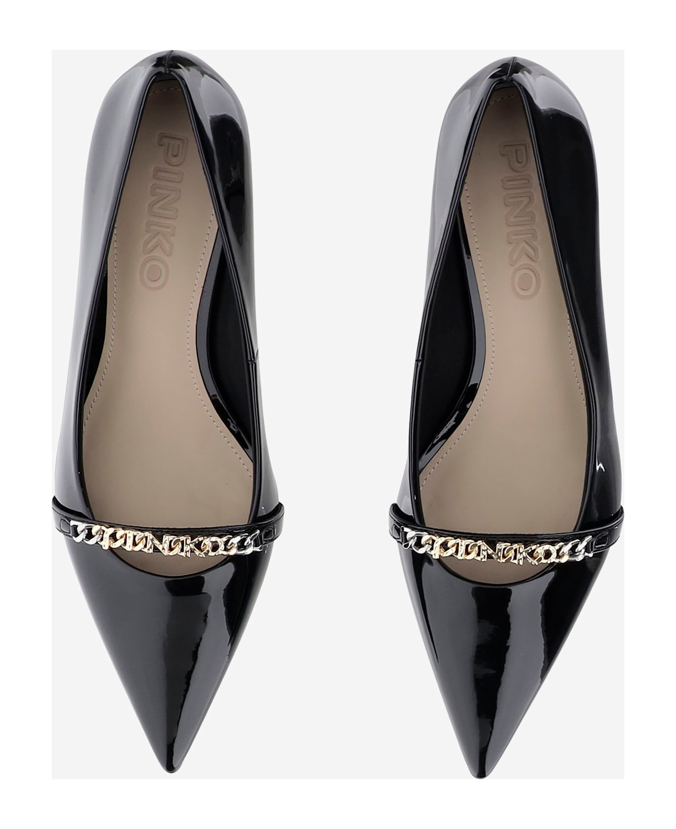 Pinko Gloria 13 Glossy Leather Pump