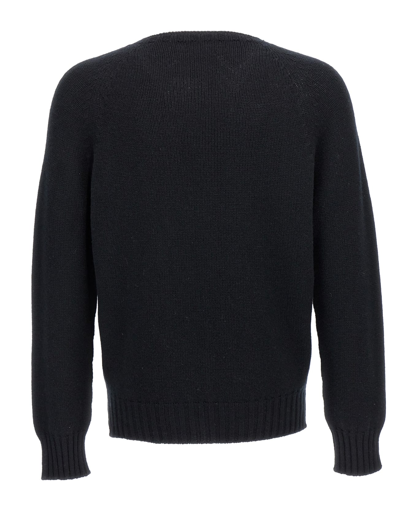 Ma'ry'ya Crew-neck Sweater - Black   ニットウェア