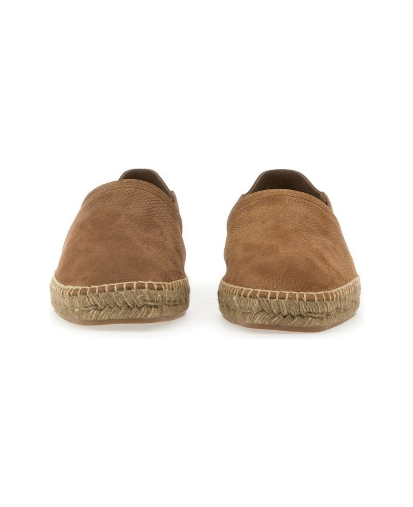 Tom Ford Slip-on Espadrilles - LIGHT CHESTNUT - ECRU