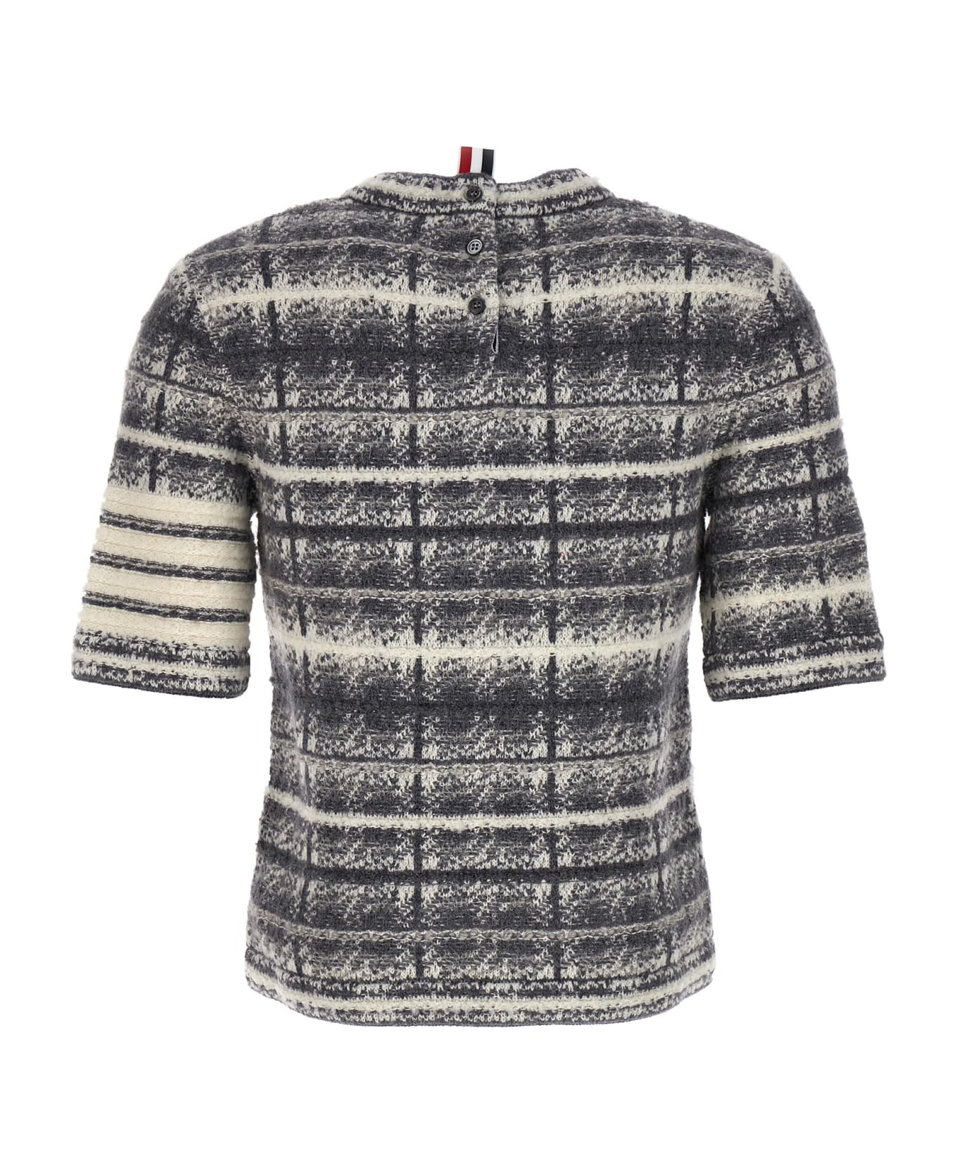 Thom Browne Tartan Sweater - Gray ニットウェア