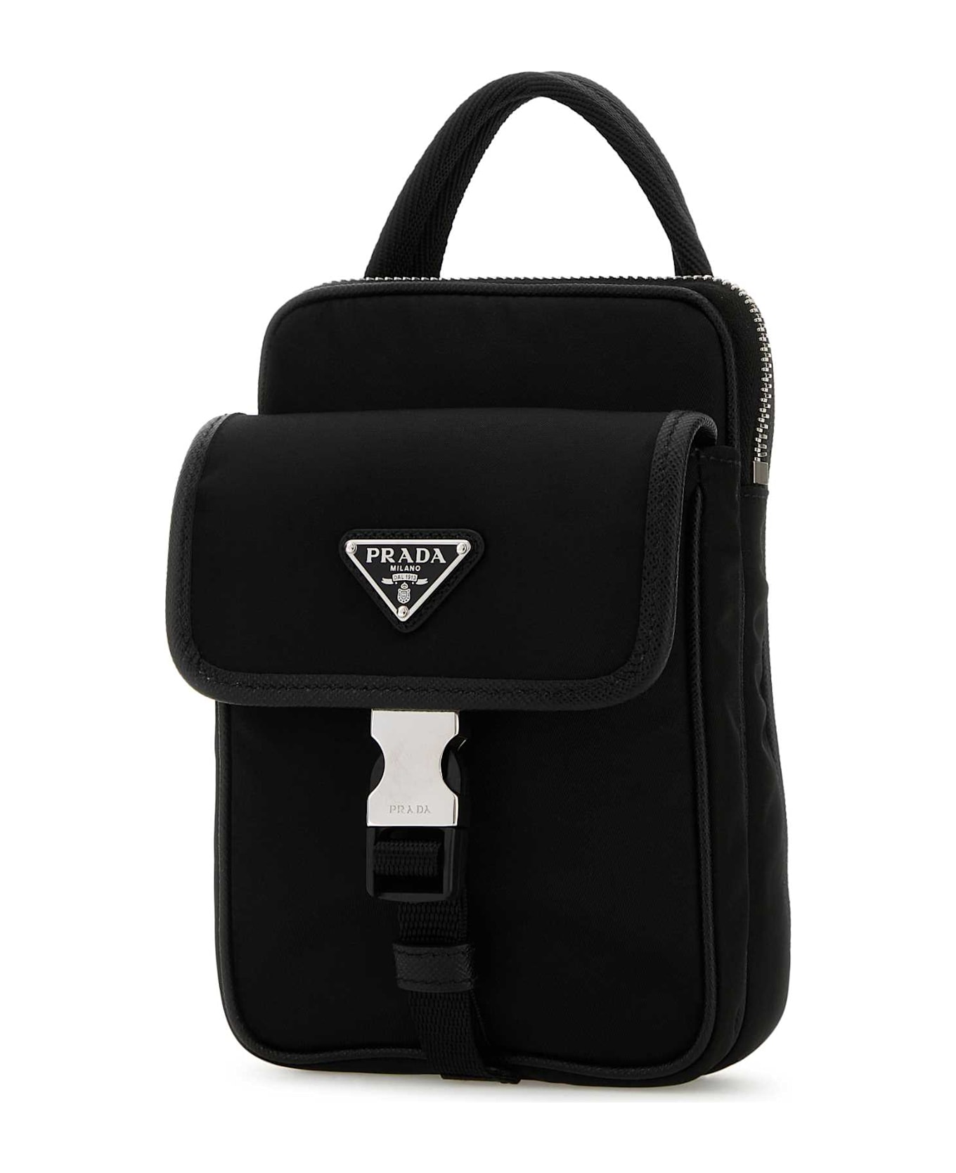 Prada Black Re-nylon Phone Case - NERO