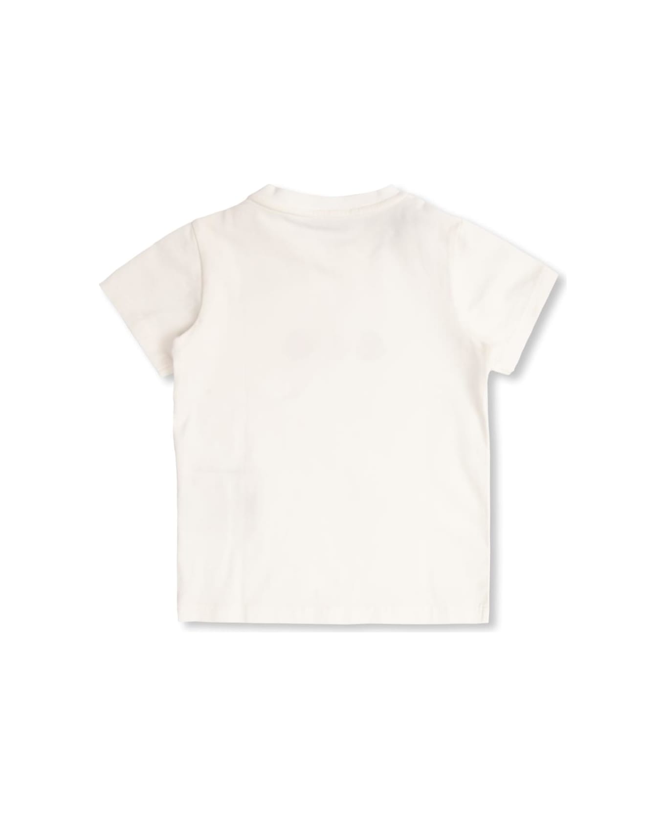 Moncler Enfant T-shirt With Logo - Bianco