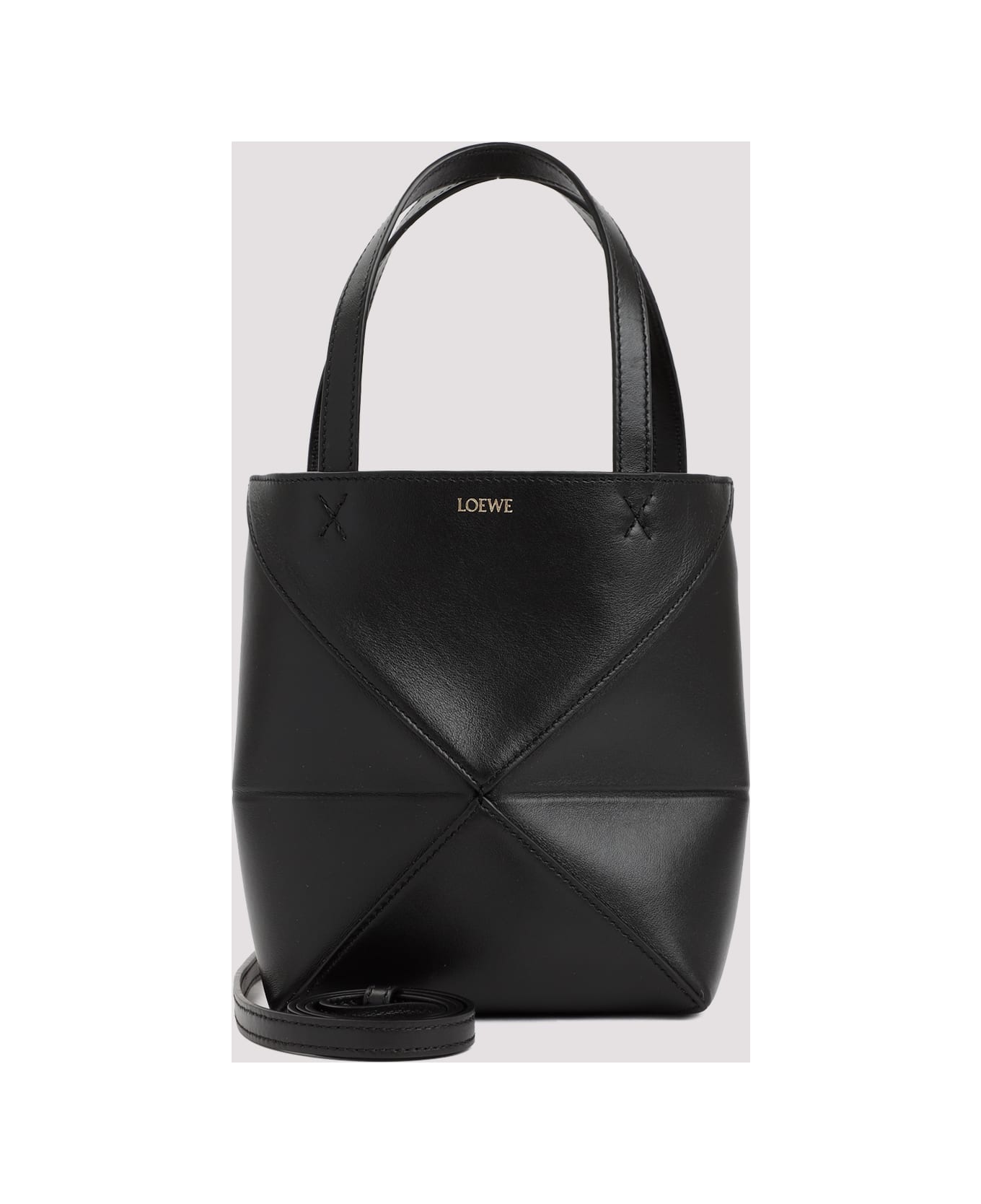 Loewe Puzzle Fold Tote Mini - Black