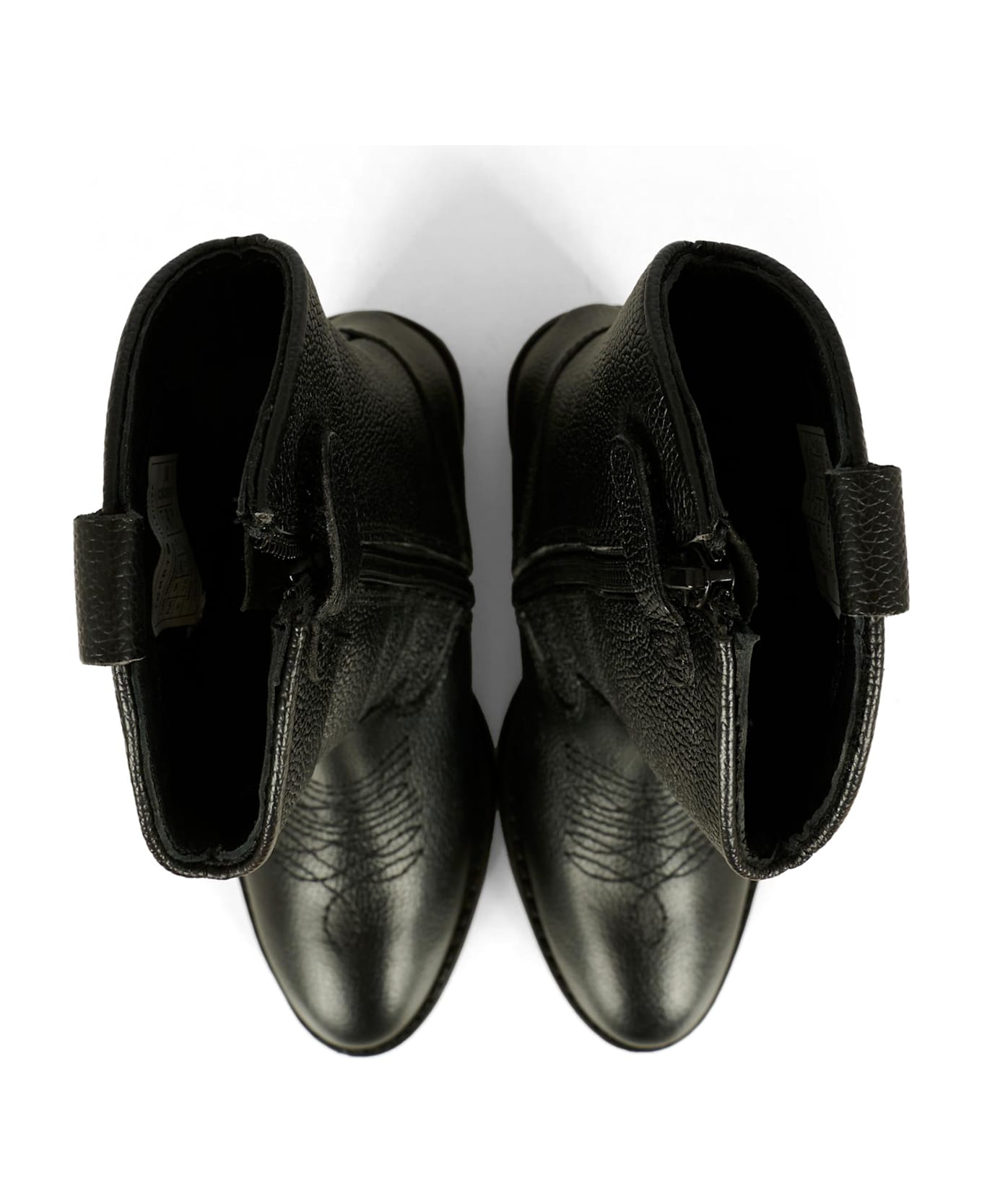 Tommy Hilfiger Black Boots For Girl With Logo - Black