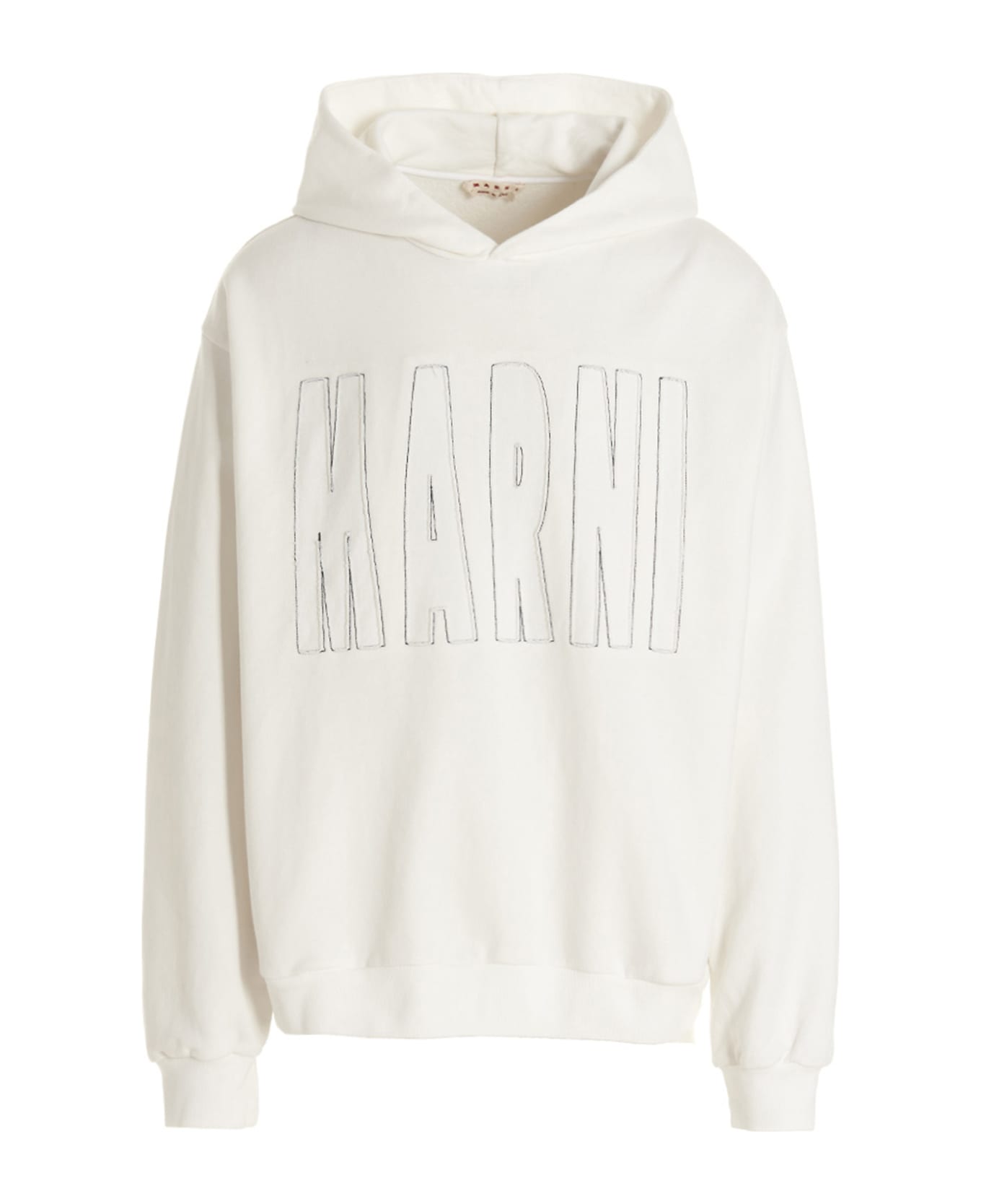 Marni Logo Hoodie - Bianco