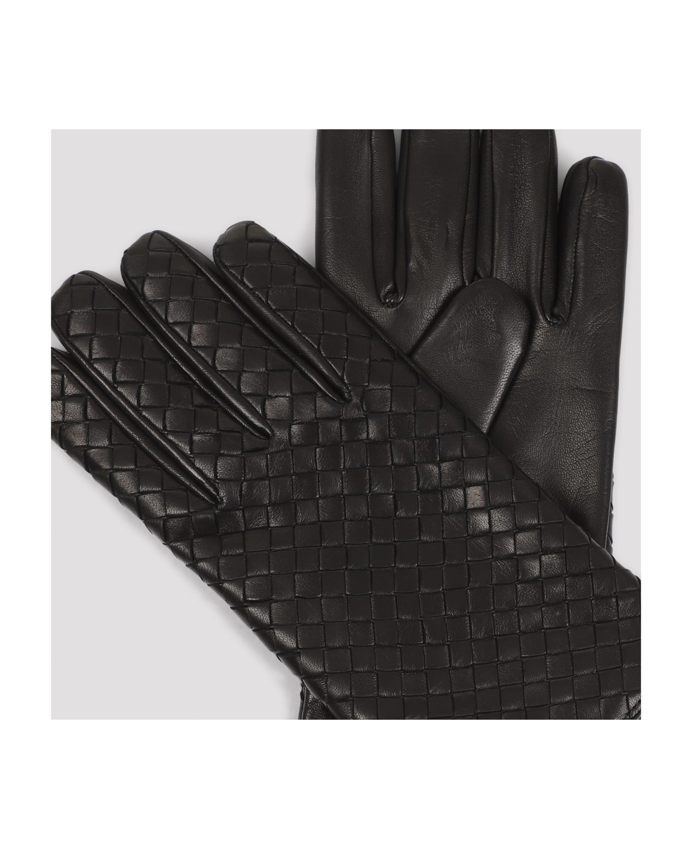 Bottega Veneta Intreccio Gloves - Black