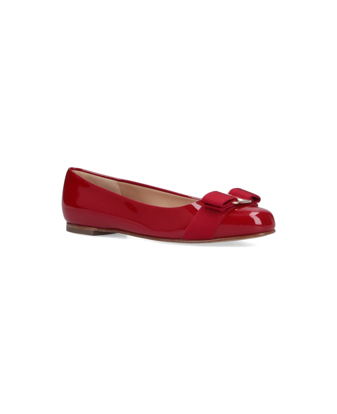 Ferragamo Varina Ballerinas - Red