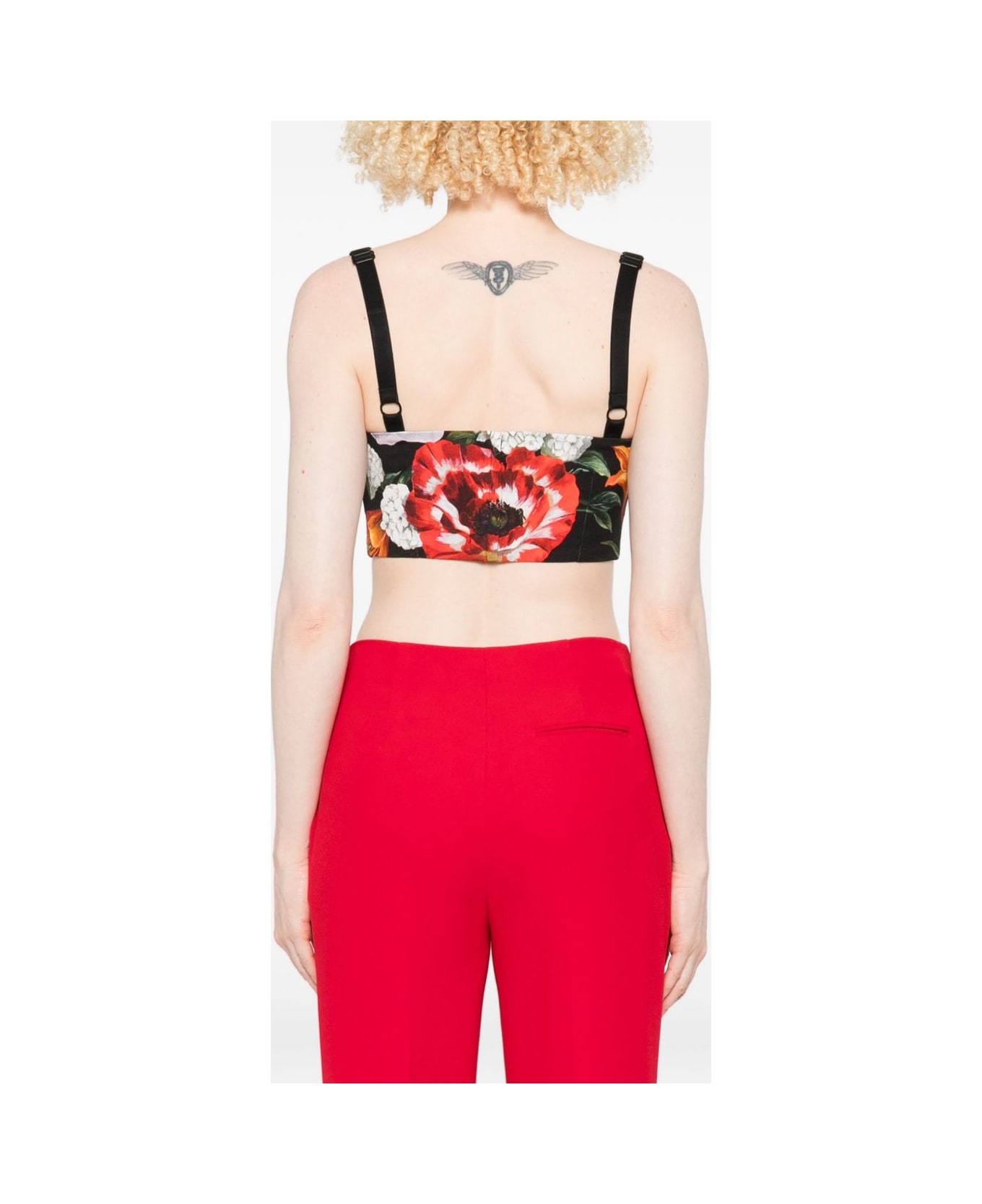 Dolce & Gabbana Flowers Printed Dress - Black