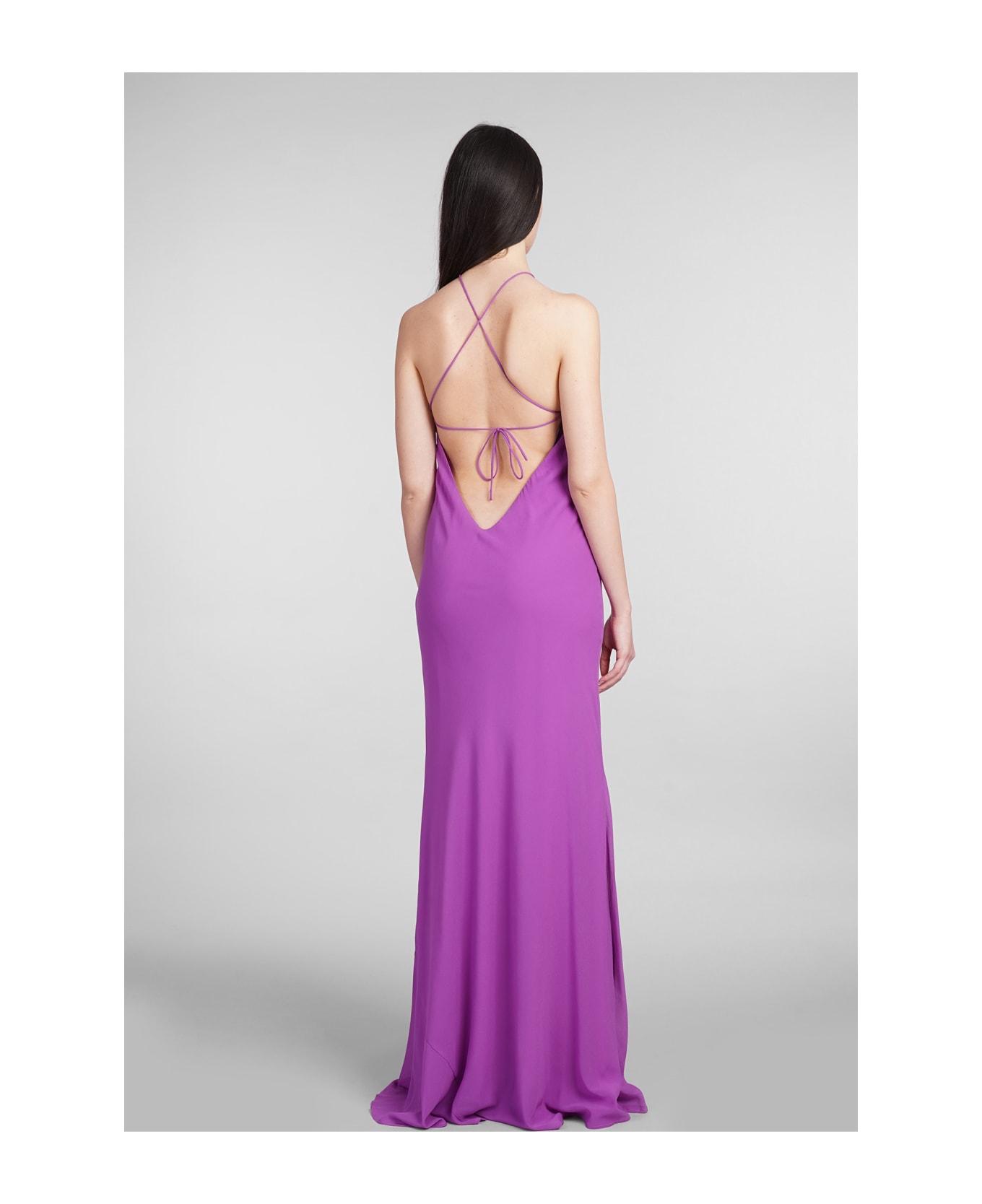 The Andamane Rebecca Dress In Viola Silk - Viola ワンピース＆ドレス