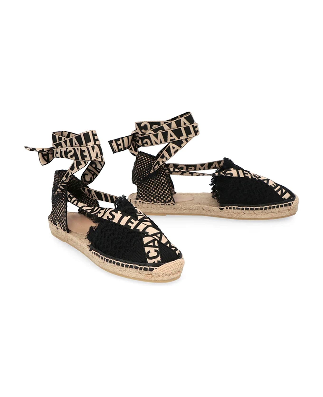Stella McCartney Gaia Canvas Espadrilles - Black