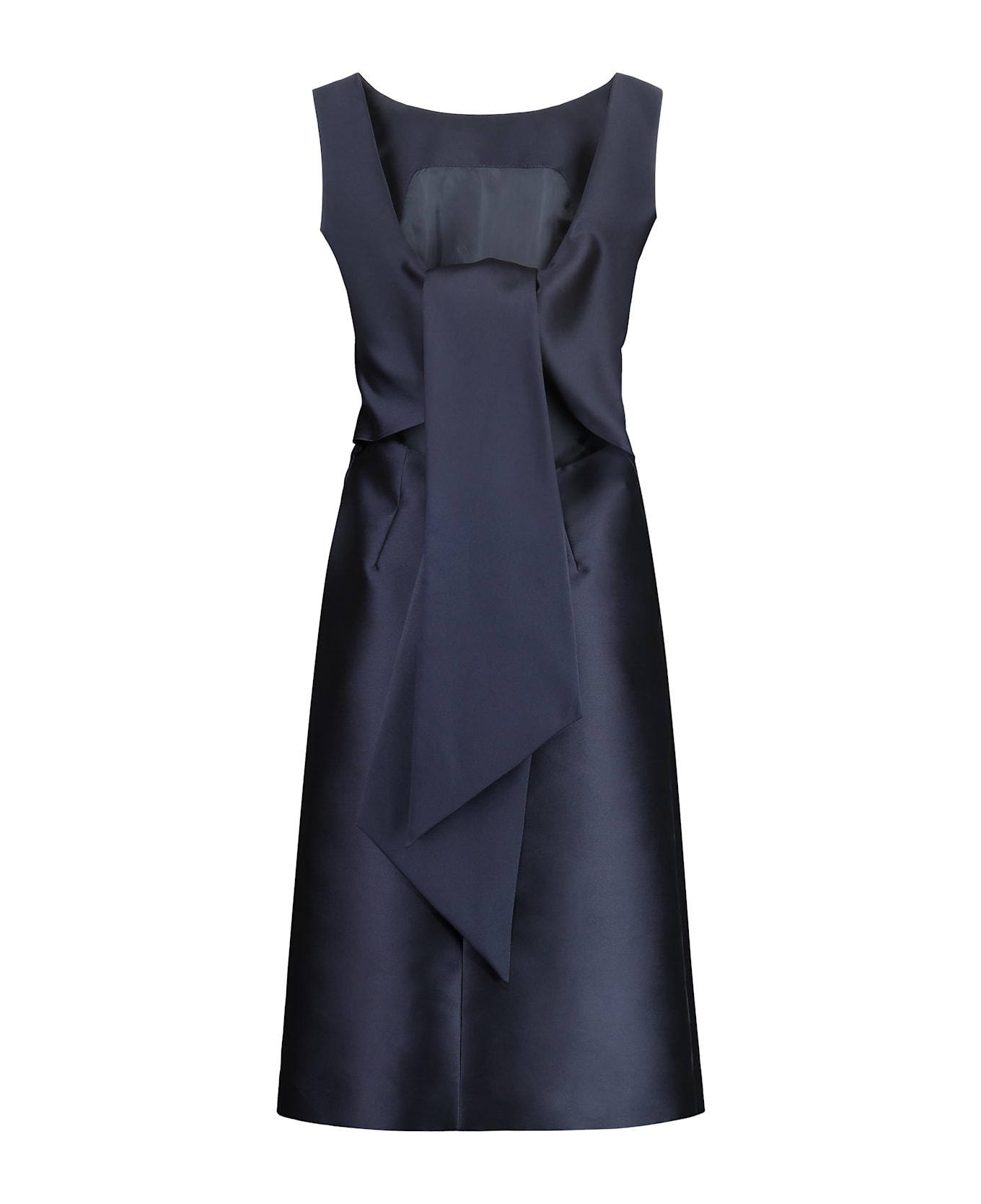 Alberta Ferretti Bow Detail Dress - BLUE