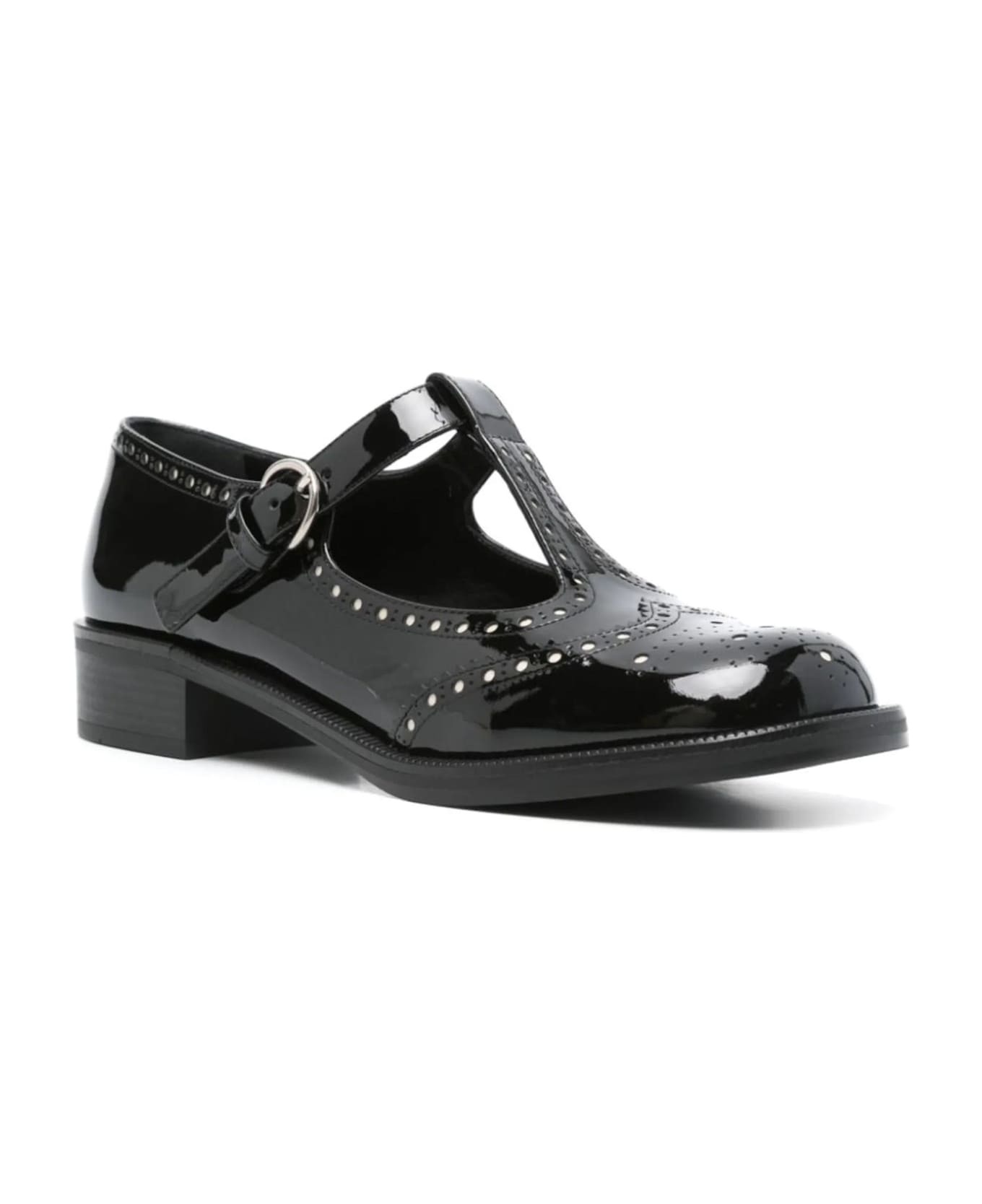Miu Miu Leather Mary Jane - Black