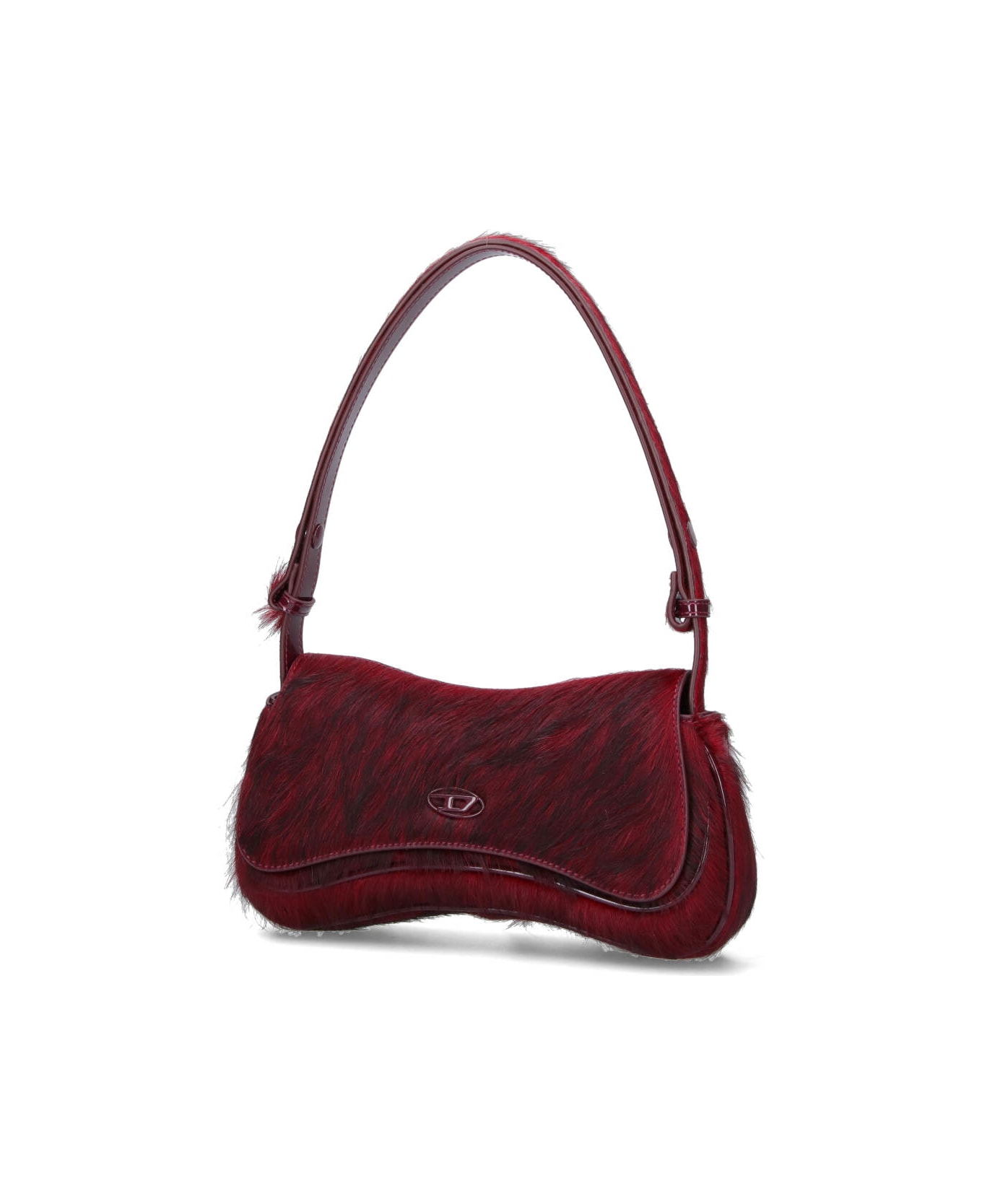 Diesel Pony Hair Bag 
play Clutch
 - Bordeaux