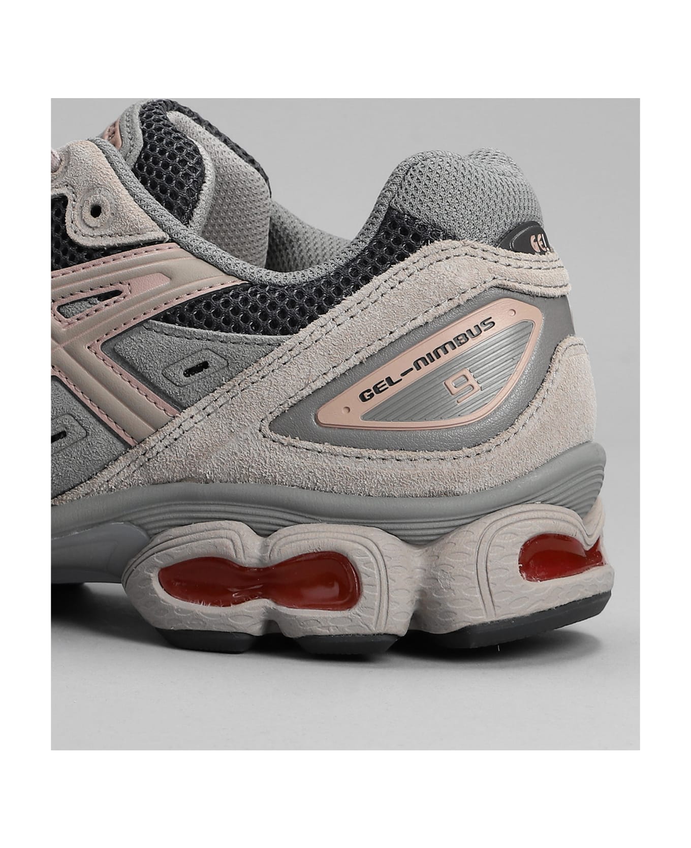 Asics Gel-nimbus 9 Sneakers In Beige Synthetic Fibers - beige