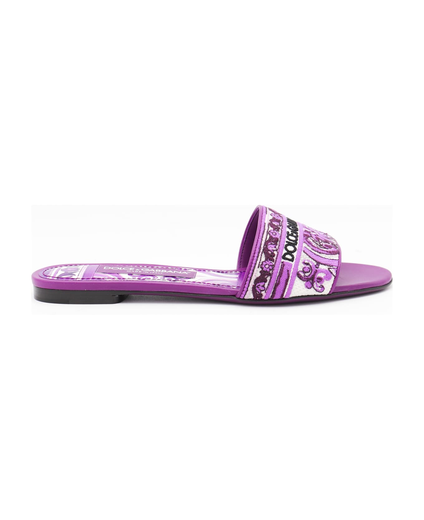 Dolce 
Gabbana Purple Flats - MAIOLICA VIOLA