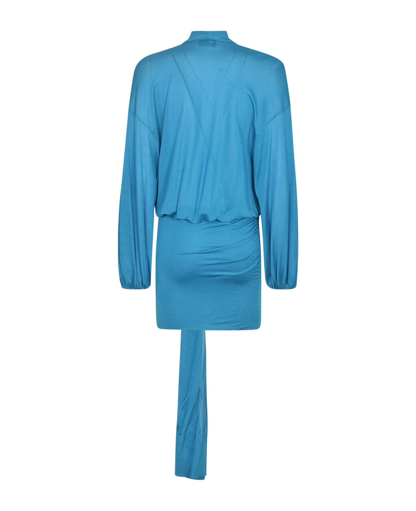 Blumarine Draped Dress - Jewel Blue