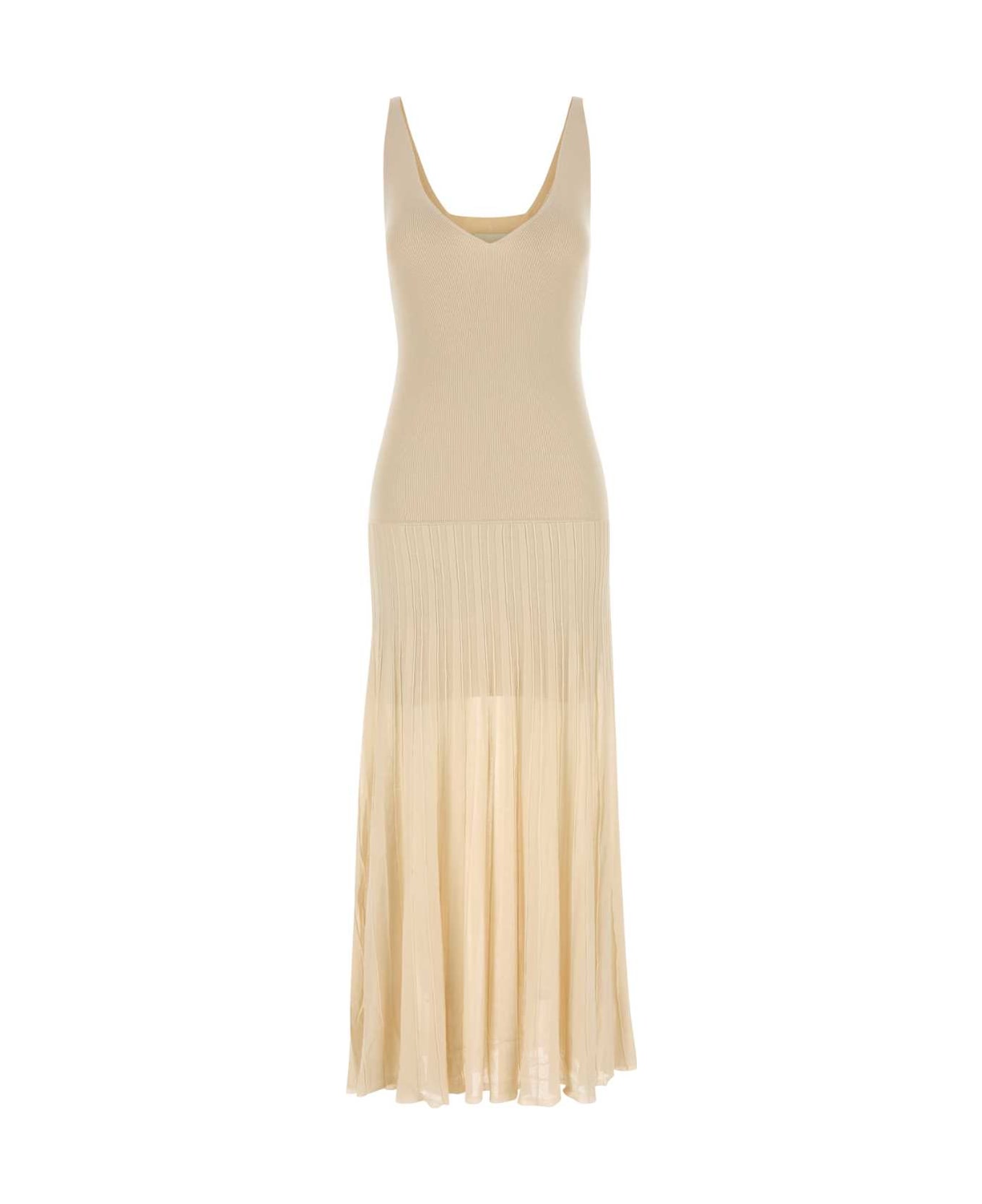 Isabel Marant Sand Stretch Cotton Blend Velma Dress - LIGHTBEIGE
