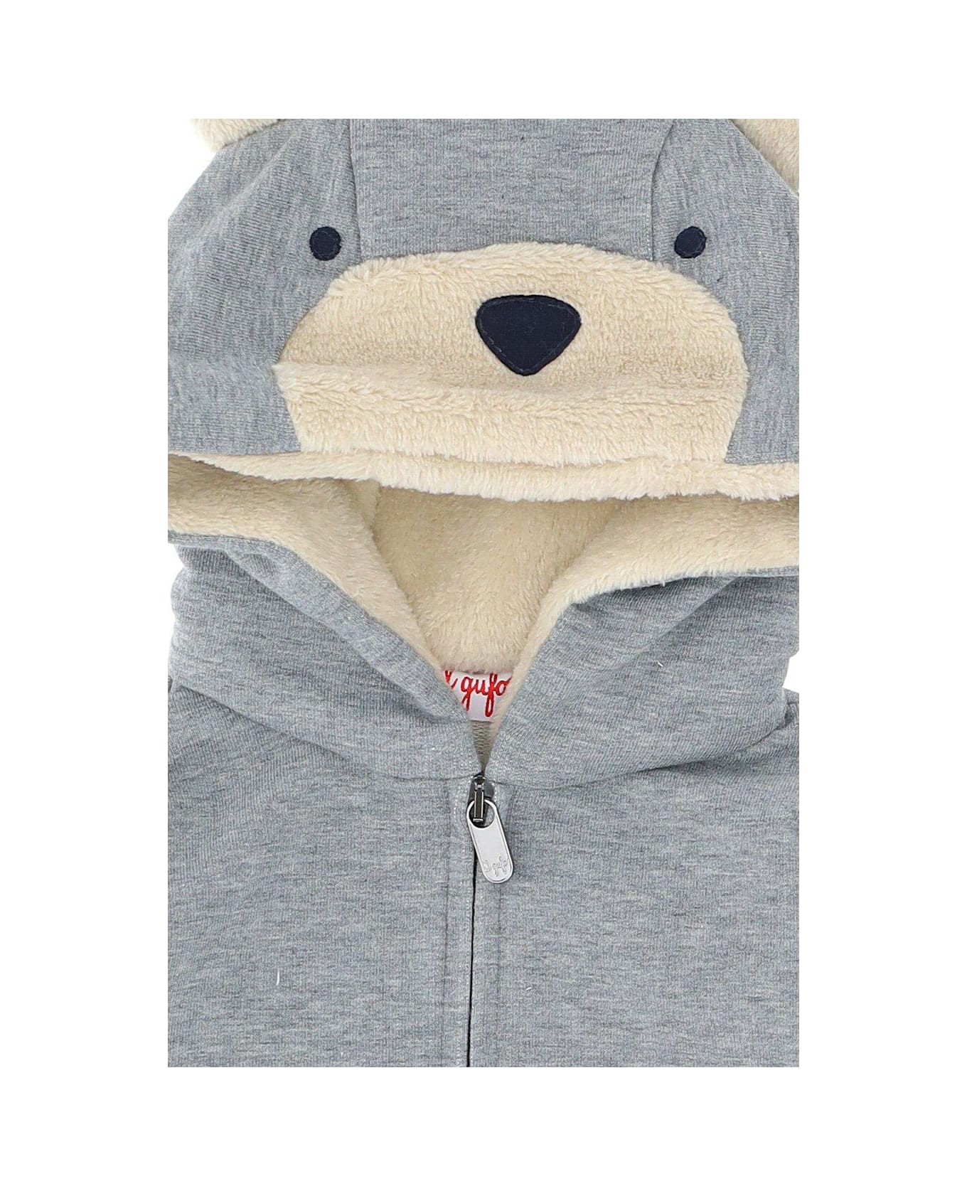 Il Gufo Teddy-bear Hood Suit - Acciaio ボディスーツ＆セットアップ