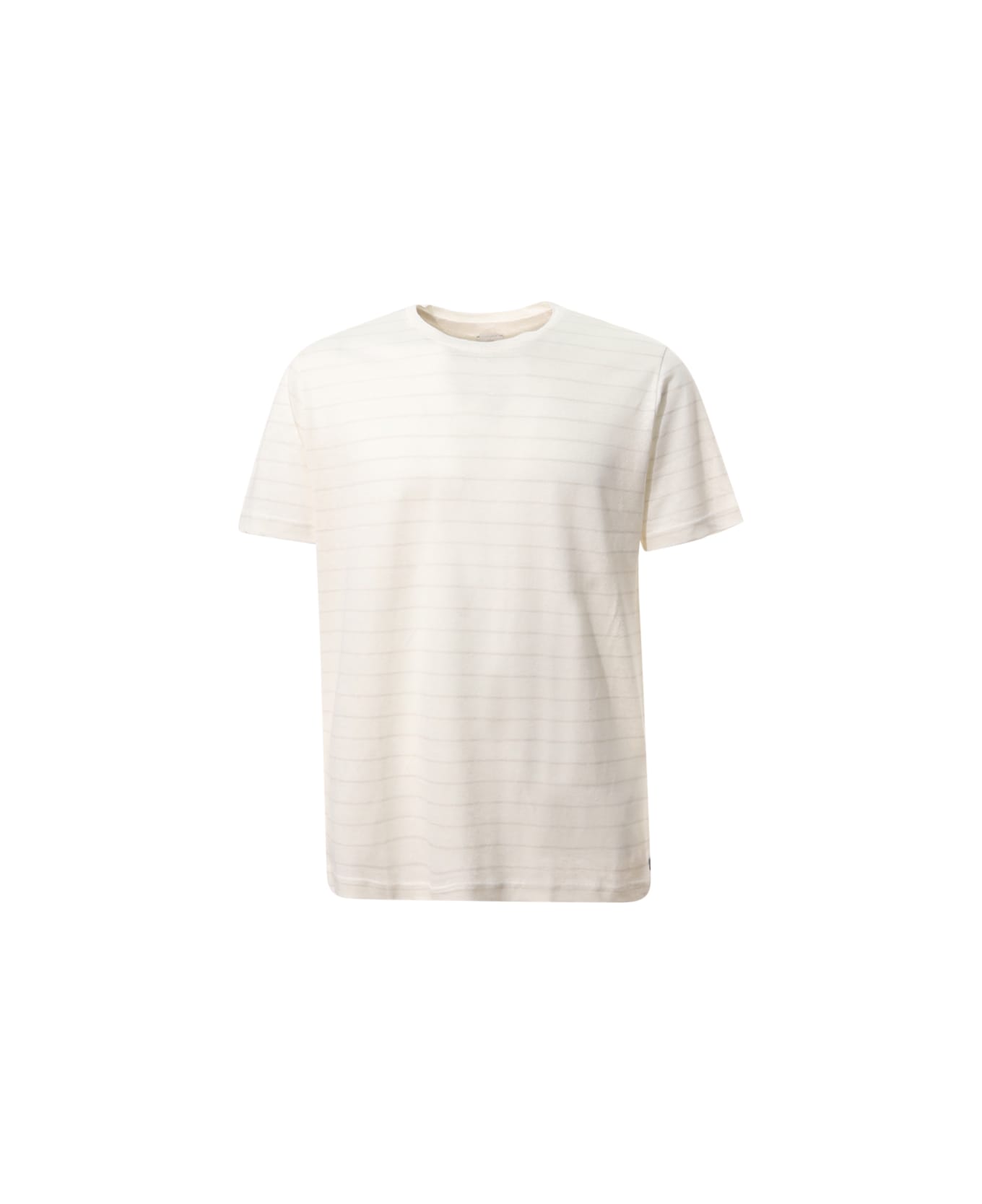 Eleventy T-shirt Rigata Eleventy - White