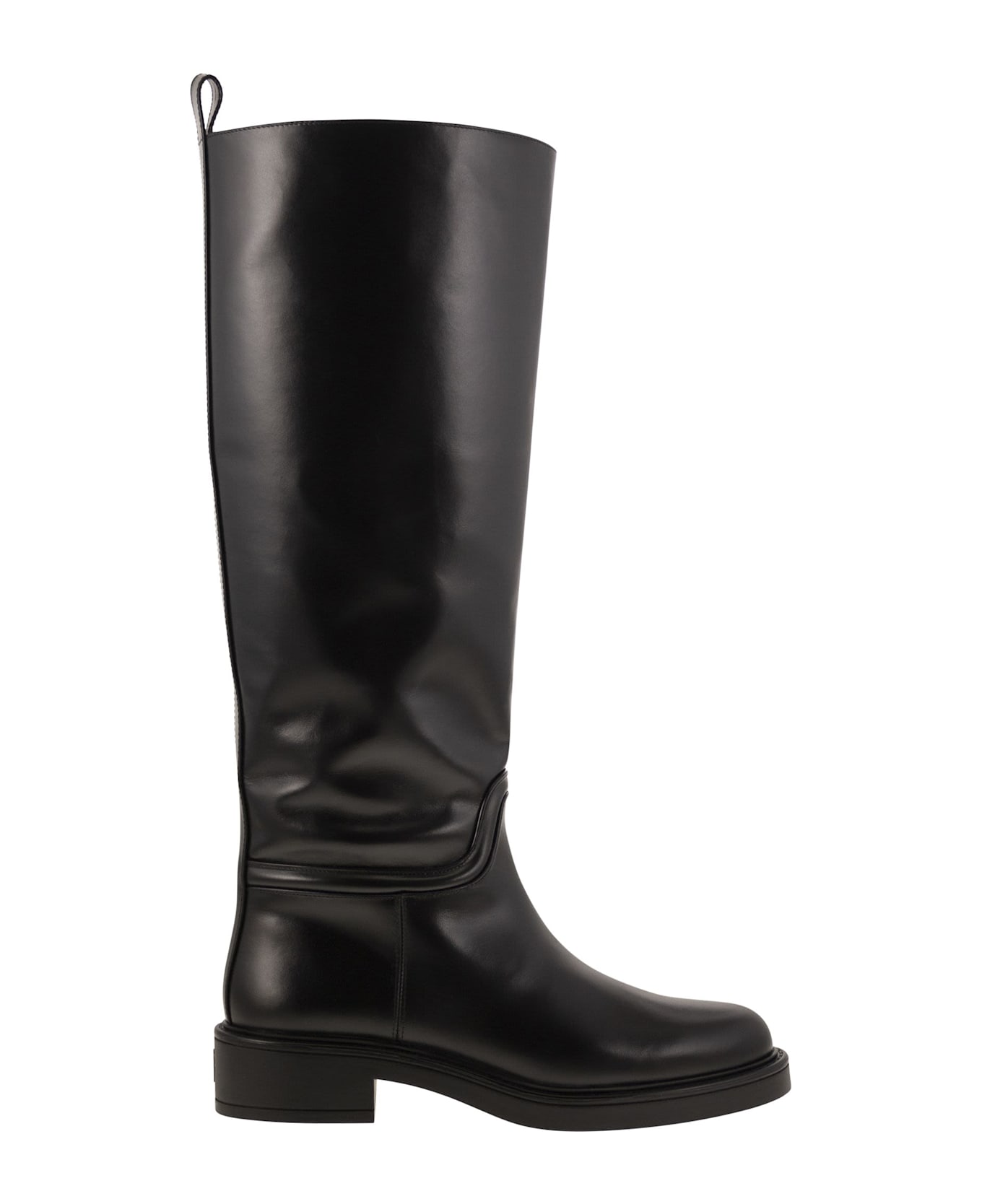 Stuart Weitzman Celia - Leather Boot - Black