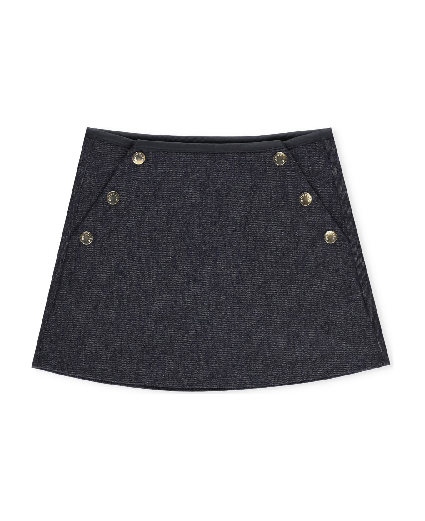 Moncler Cotton Mini Skirt - Blue